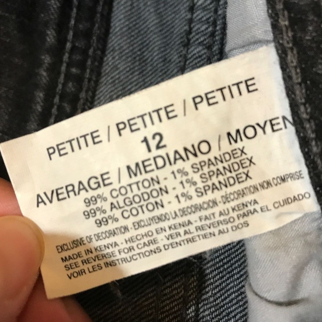 Gloria Vanderbilt Gloria Vanderbilt Denim Mid-Rise Wide Leg Jeans 12P Size 33" - 4 Thumbnail