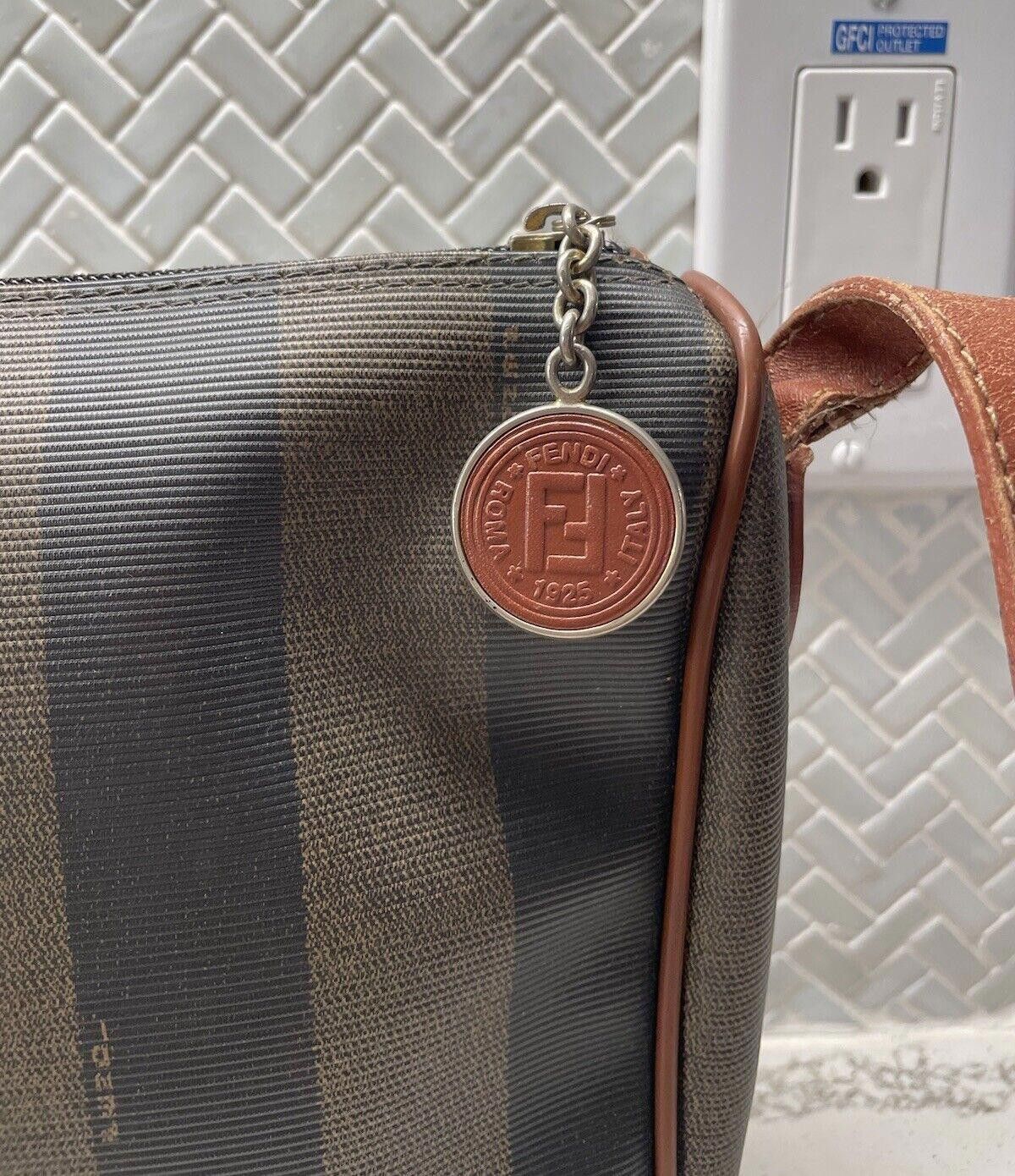 Fendi Vintage Fendi Pequin Striped Coated Canvas Crossbody Bag VG+ Size ONE SIZE - 2 Thumbnail