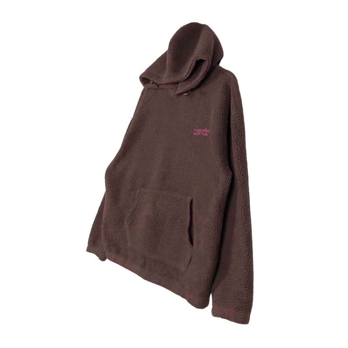 Japanese Brand 🔥Vintage Levi’s Fleece Hoodie Pull Over Big Logo Jacket Size US M / EU 48-50 / 2 - 2 Thumbnail