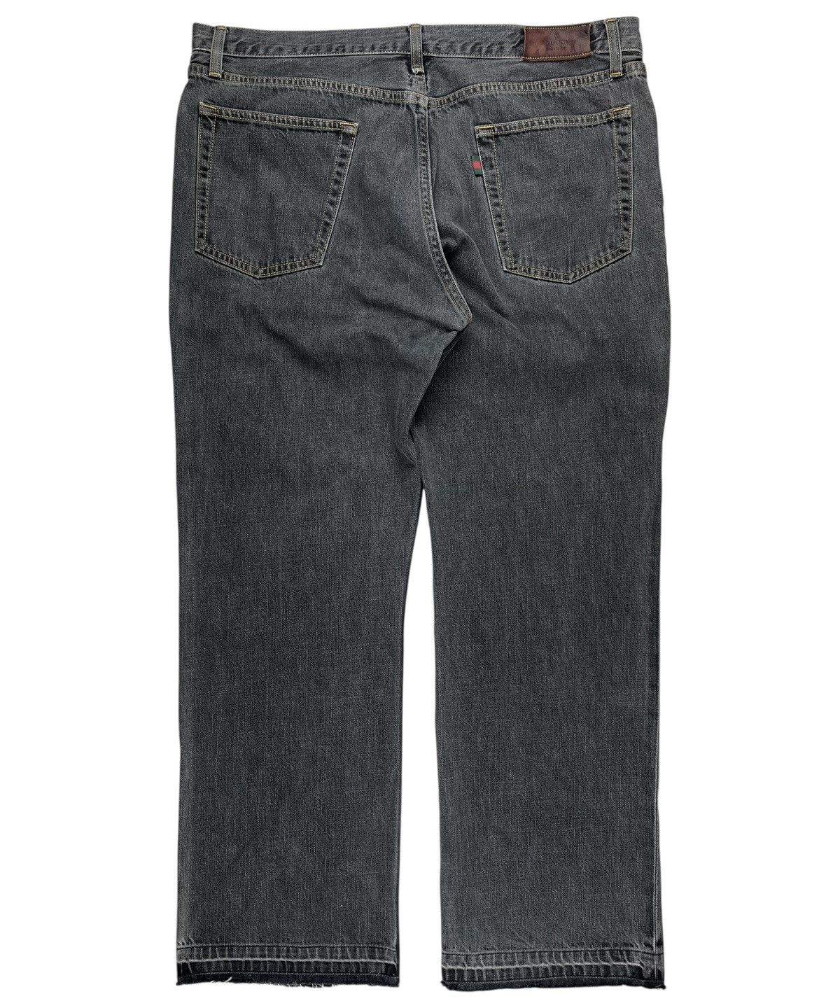 Gucci Gucci Tom Ford Vintage Gray Raw Hem Bootcut Denim Jeans Size US 36 / EU 52 - 2 Thumbnail