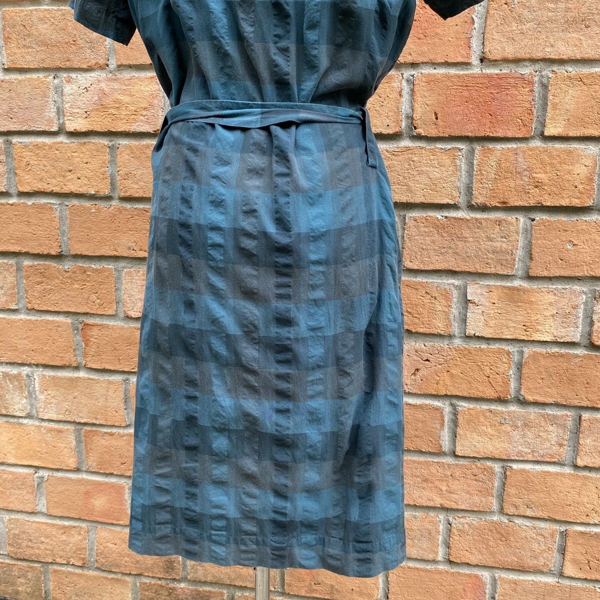 Vivienne Westwood Vivienne Westwood Green Pleated Check Dress with Waist Tie Size XS / US 0-2 / IT 36-38 - 6 Thumbnail