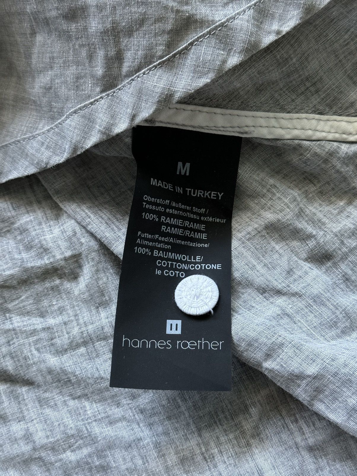 Designer × hannes roether Hannes Roether avant garde 100% ramie dress tunic Size M / US 6-8 / IT 42-44 - 6 Thumbnail
