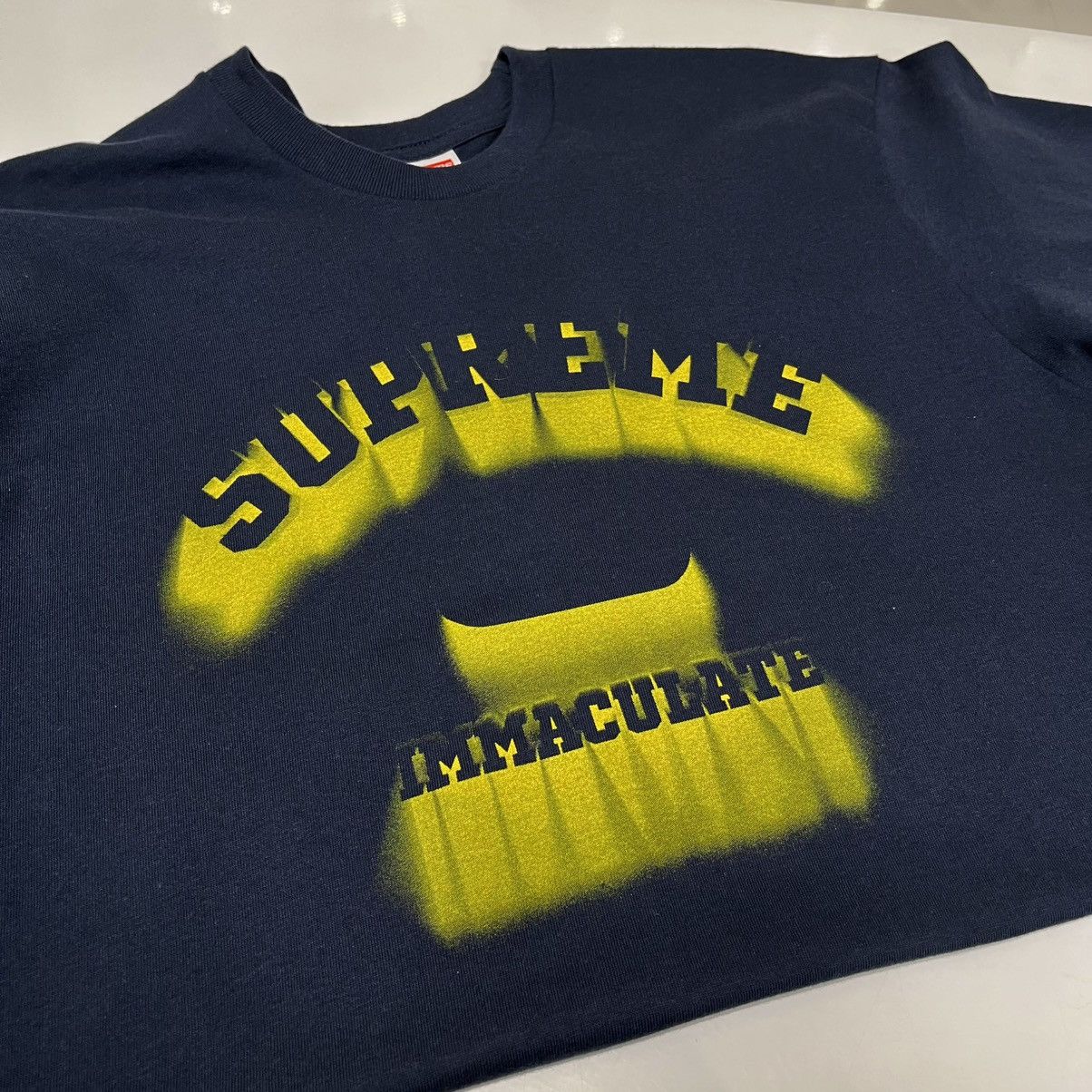 Supreme Supreme Shadow Tee Navy (SS24) Size US L / EU 52-54 / 3 - 3 Thumbnail