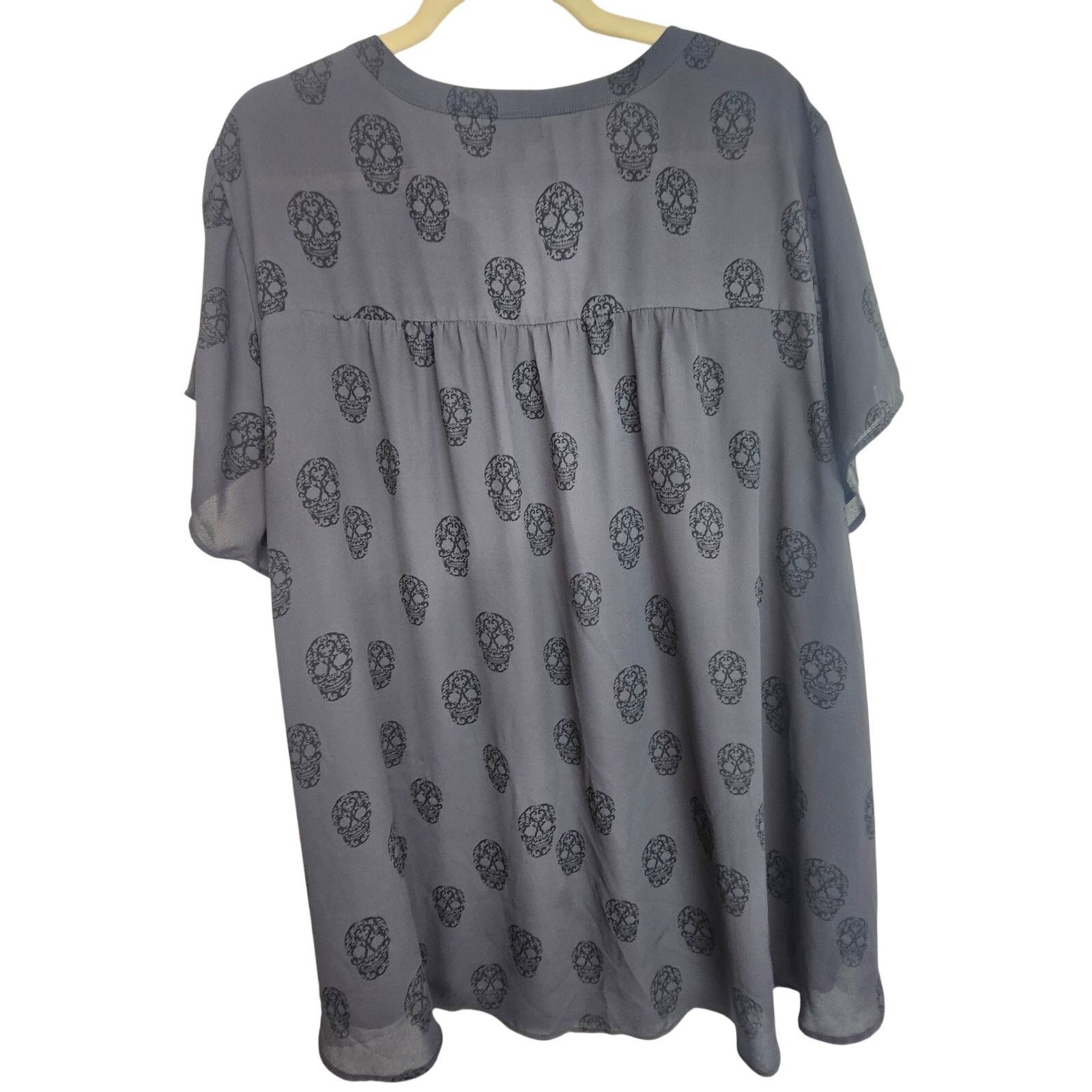 Torrid Torrid Womens Skull Print Tunic Plus Size 4X Gothic Grunge Size 4XL / US 24-26 - 9 Thumbnail