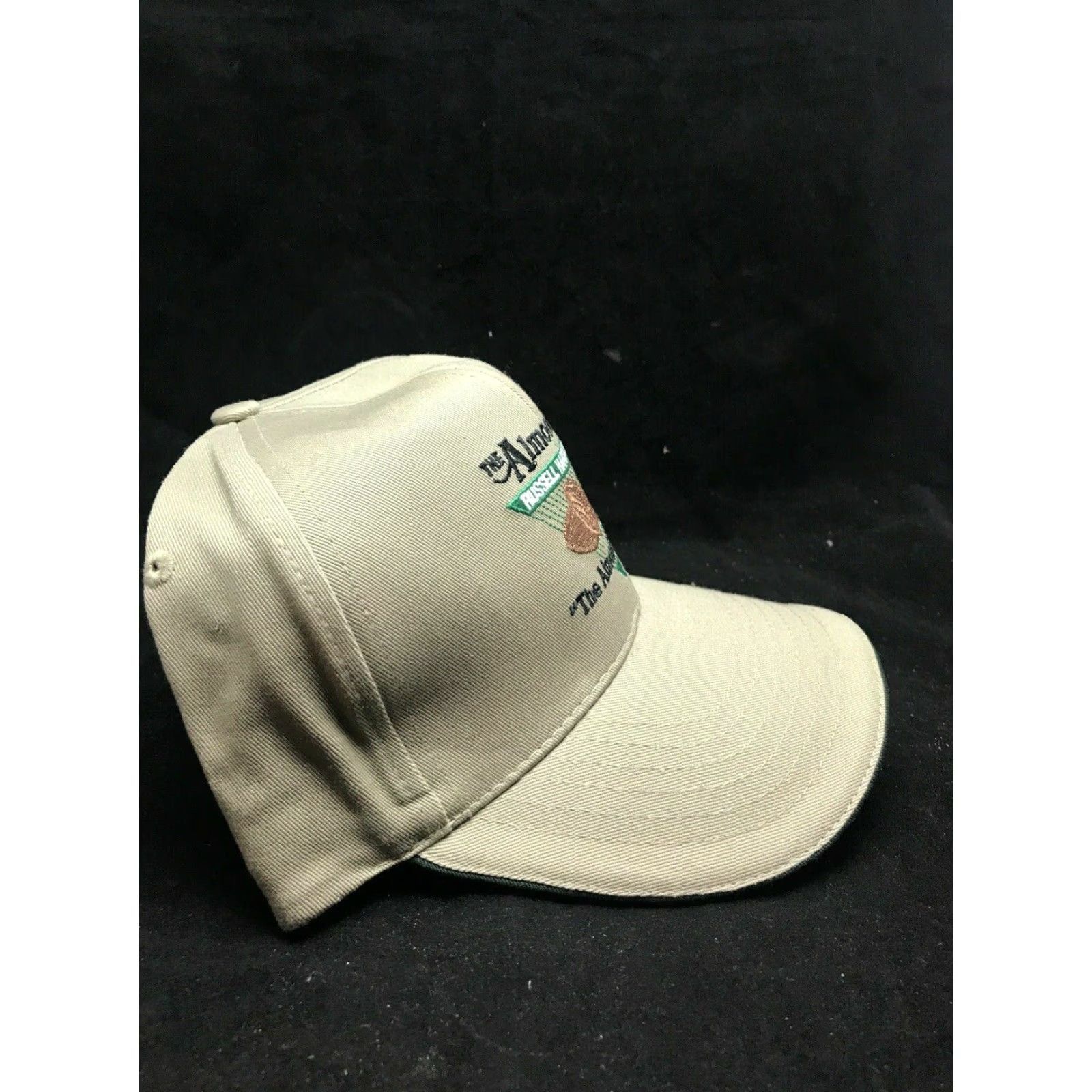 Logo 7 VINTAGE The Almond Co. Logo Trucker Hat Adjustable Khaki Farming Agriculture Mens Size ONE SIZE - 3 Thumbnail