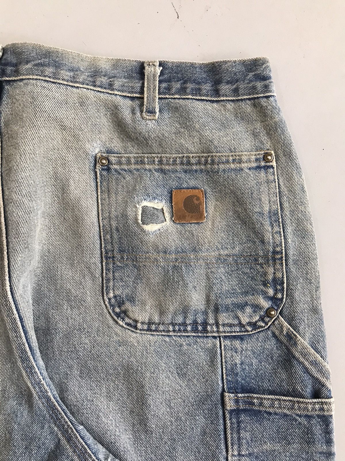 Carhartt Vintage sunfade double knee denim Size US 42 / EU 58 - 7 Thumbnail