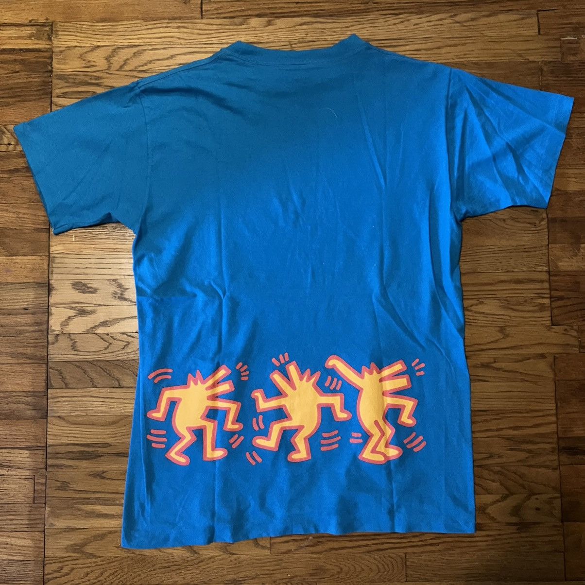 Vintage 1980s Keith Haring T-Shirt Size US M / EU 48-50 / 2 - 2 Thumbnail