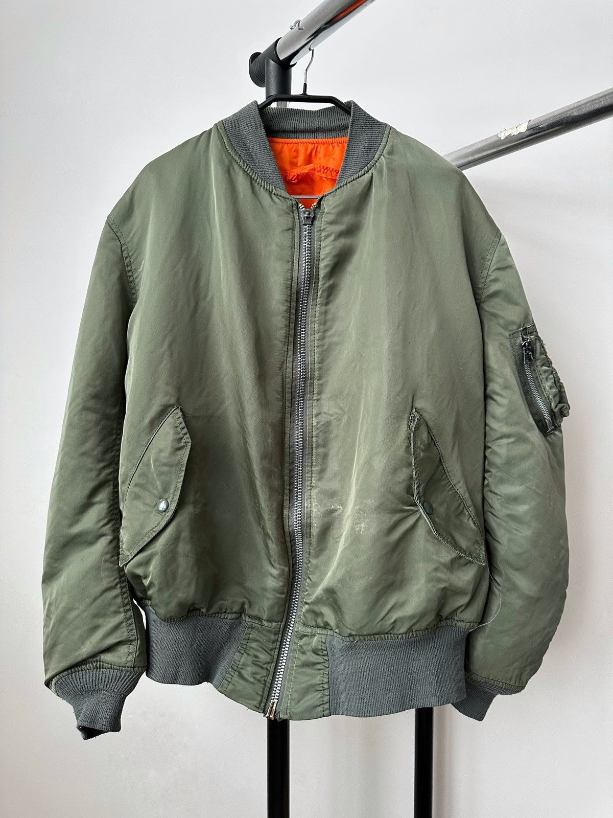 Alpha Industries × Vintage Vintage 90's MA-1 Bomber Jacket Alpha