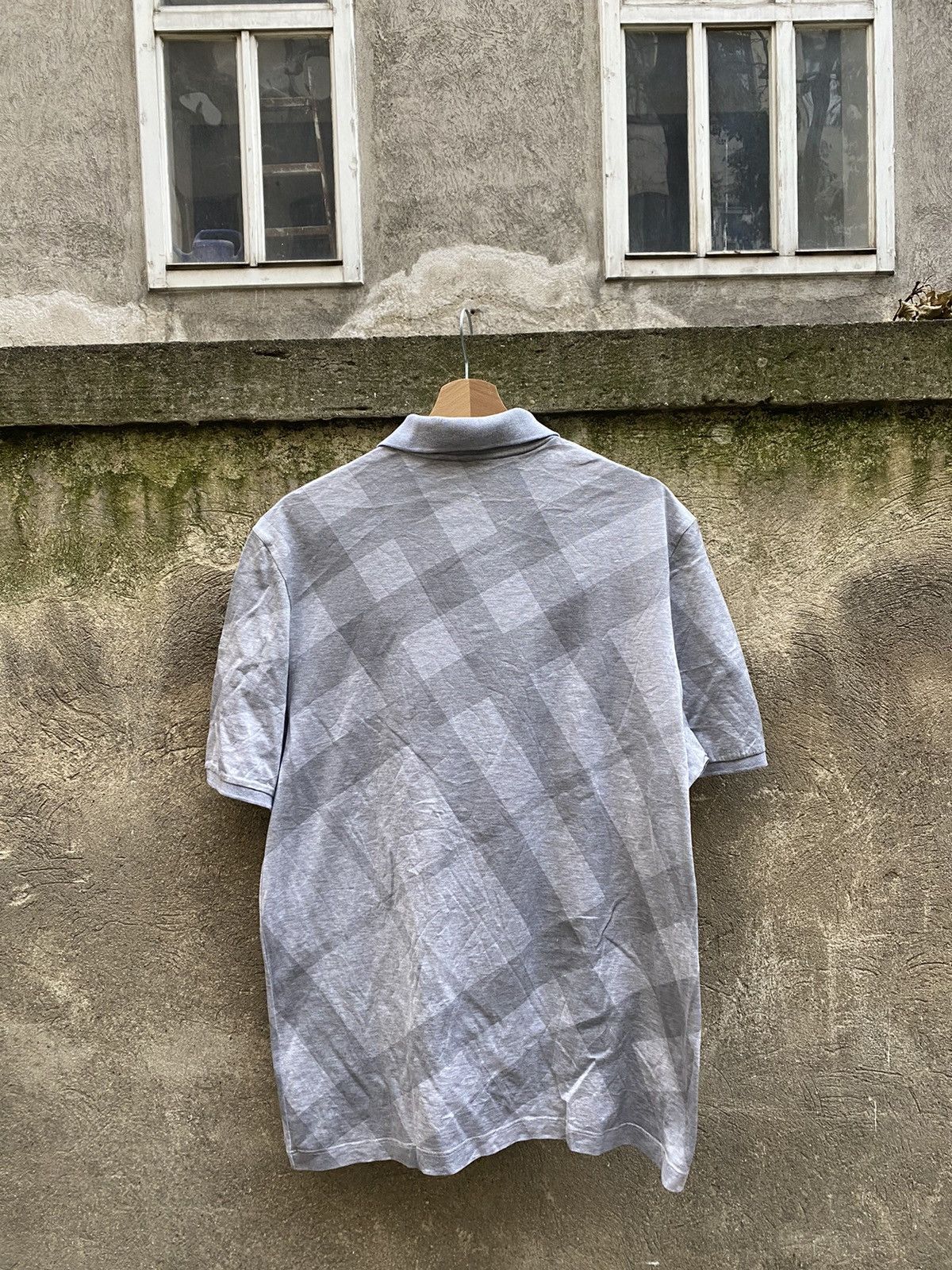 Burberry Burberry Nova Check Oveprinted Polo T-Shirt Size US L / EU 52-54 / 3 - 8 Thumbnail