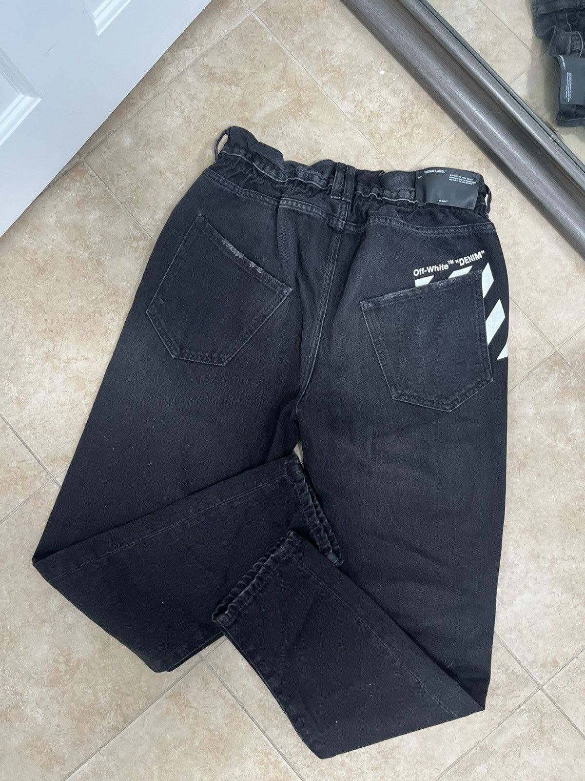 Off-White Off-White denim Virgil Abloh jeans black 31 size mens Size US 31 - 3 Thumbnail