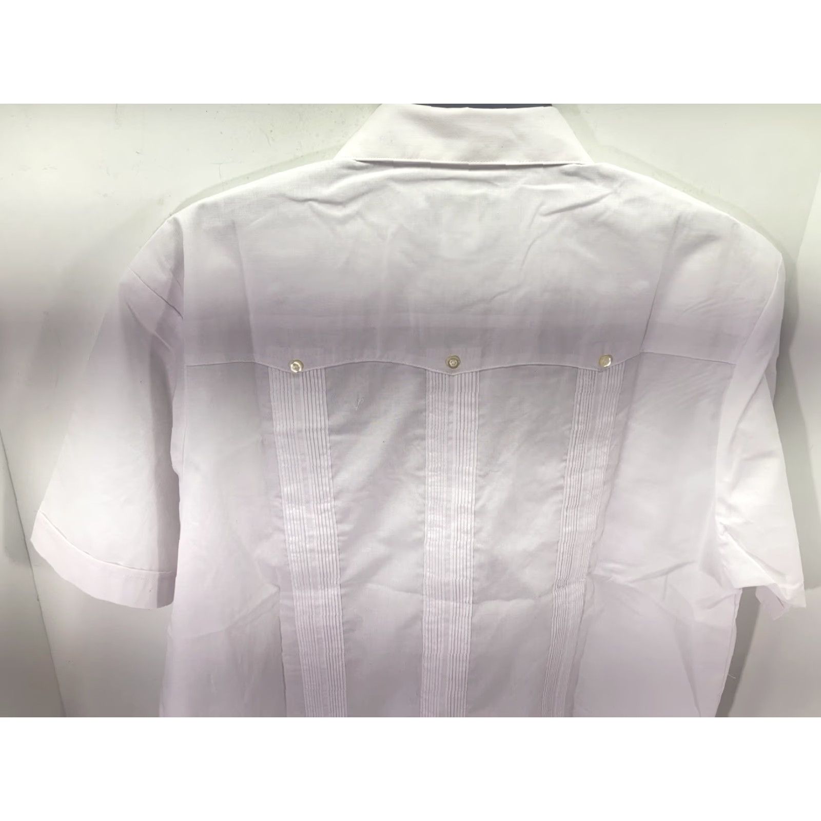 Vintage J Edwards Guayabera Cabana Wedding Shirt Men Small White Button Short Sleeve Shirt Mens Small White Guayabera Wedding Button-Up Shirts Size US S / EU 44-46 / 1 - 7 Thumbnail