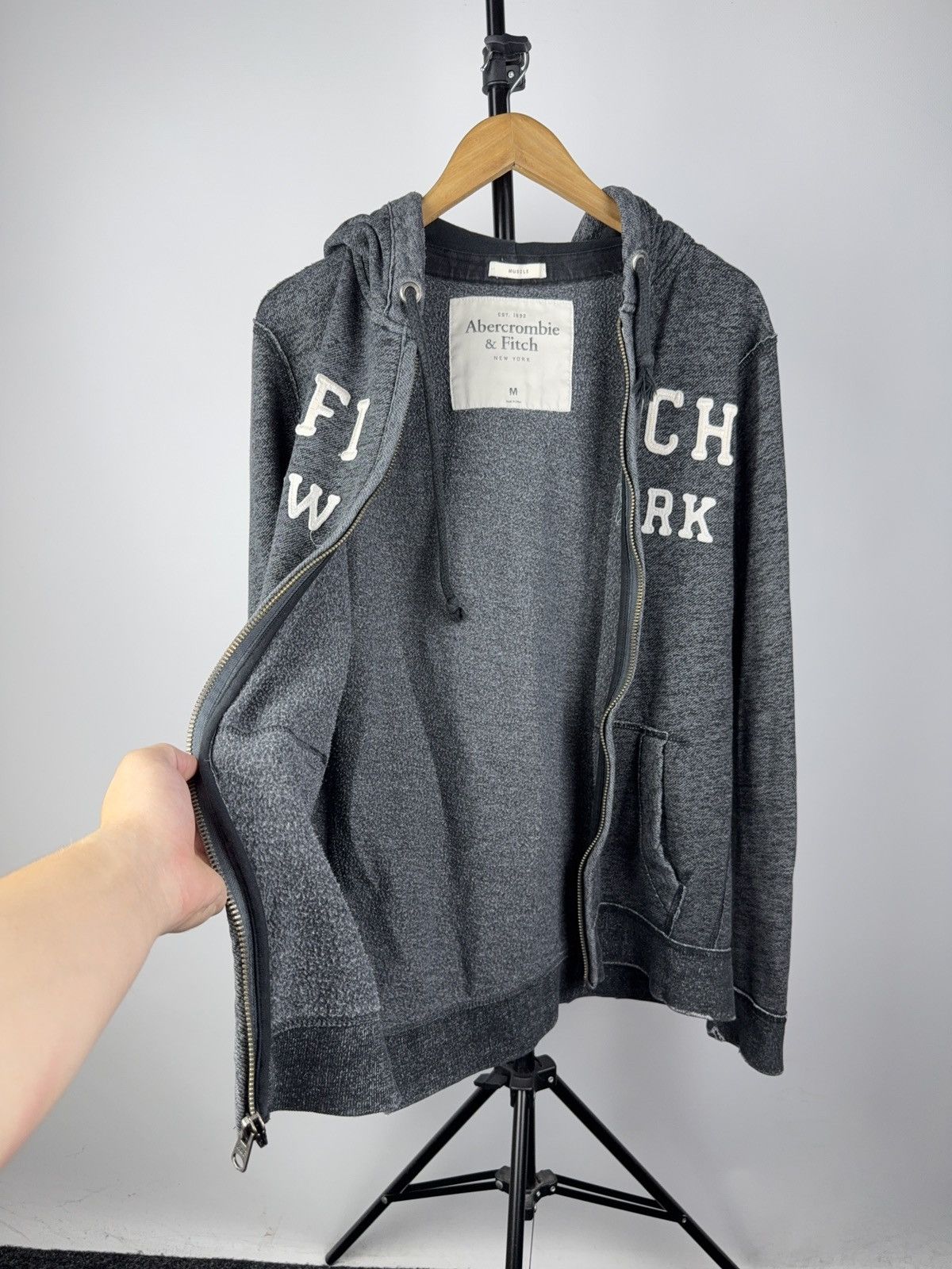 Abercrombie & Fitch Vintage Y2K Abercrombie & Fitch Zip Hoodie New York Logo M Size US M / EU 48-50 / 2 - 3 Thumbnail
