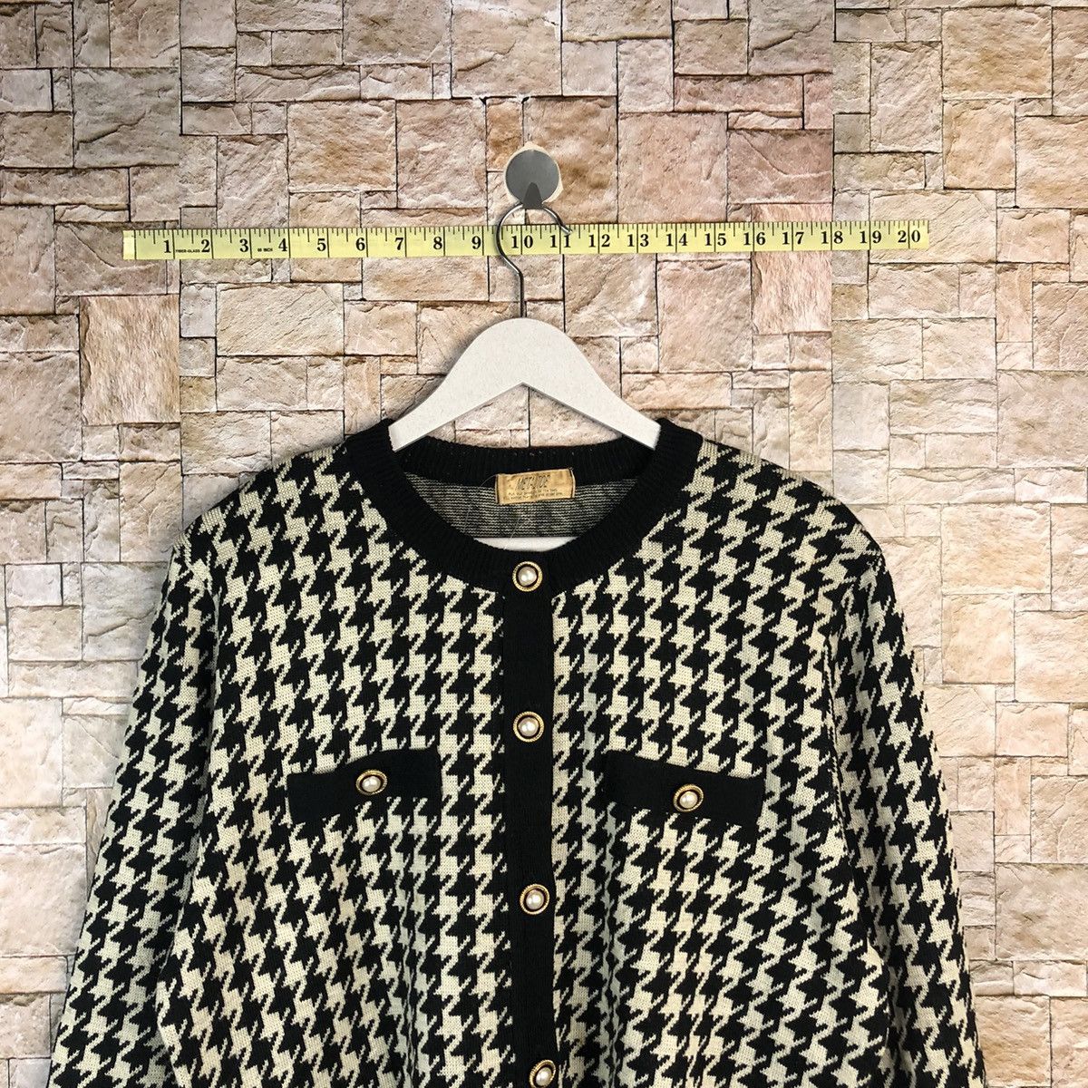 Japanese Brand Metal Toe Black Cardigan Knitwear #A935 Size M / US 6-8 / IT 42-44 - 2 Thumbnail