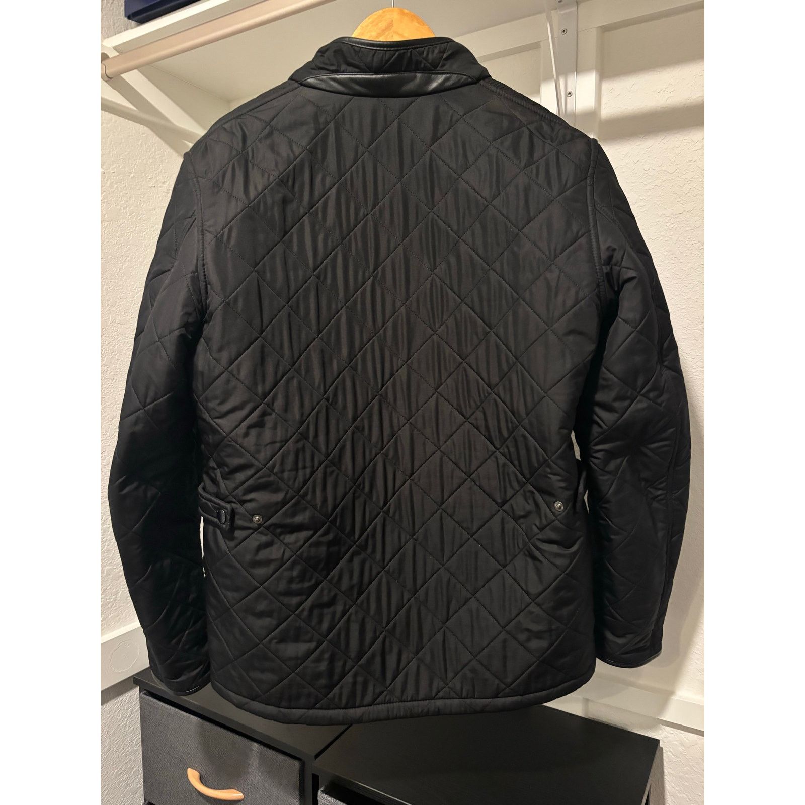 Barbour *LIKE NEW* Barbour Powell Quilted Jacket - Black Sz L Size US L / EU 52-54 / 3 - 9 Thumbnail