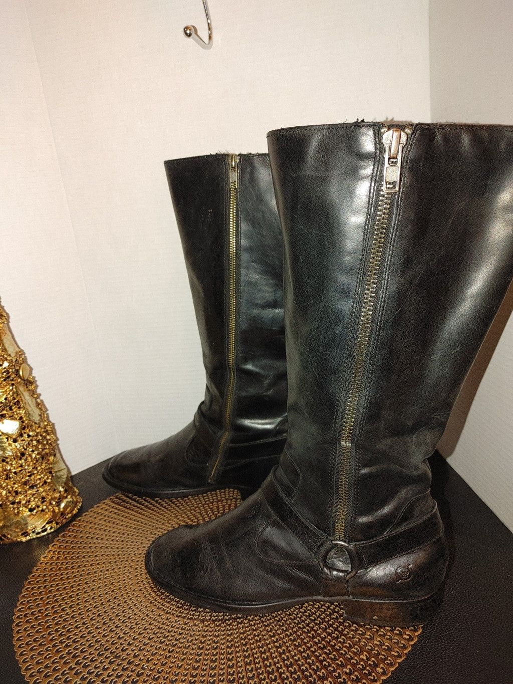 Born Born Leather Riding Boots Size 10M Size US 10 / IT 40 - 1 Thumbnail