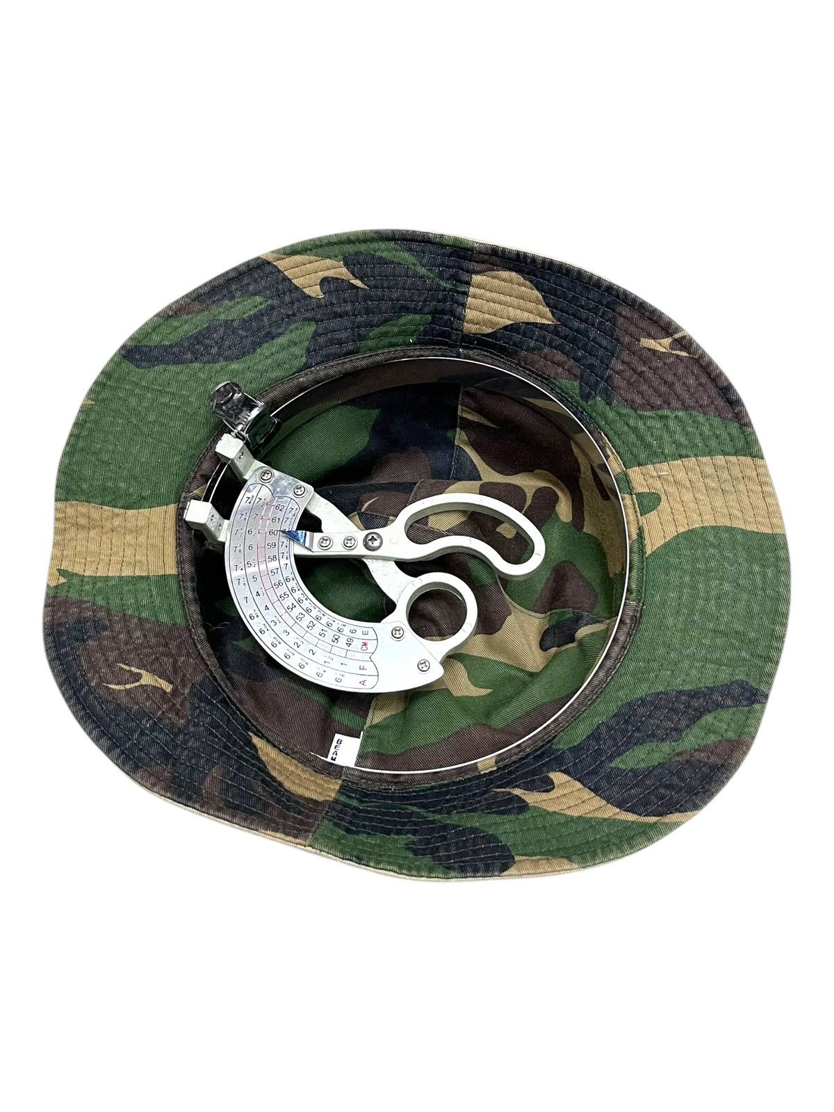 Vintage BEAMS JAPAN Green Camo 4 Panel Reversible Bucket Hat