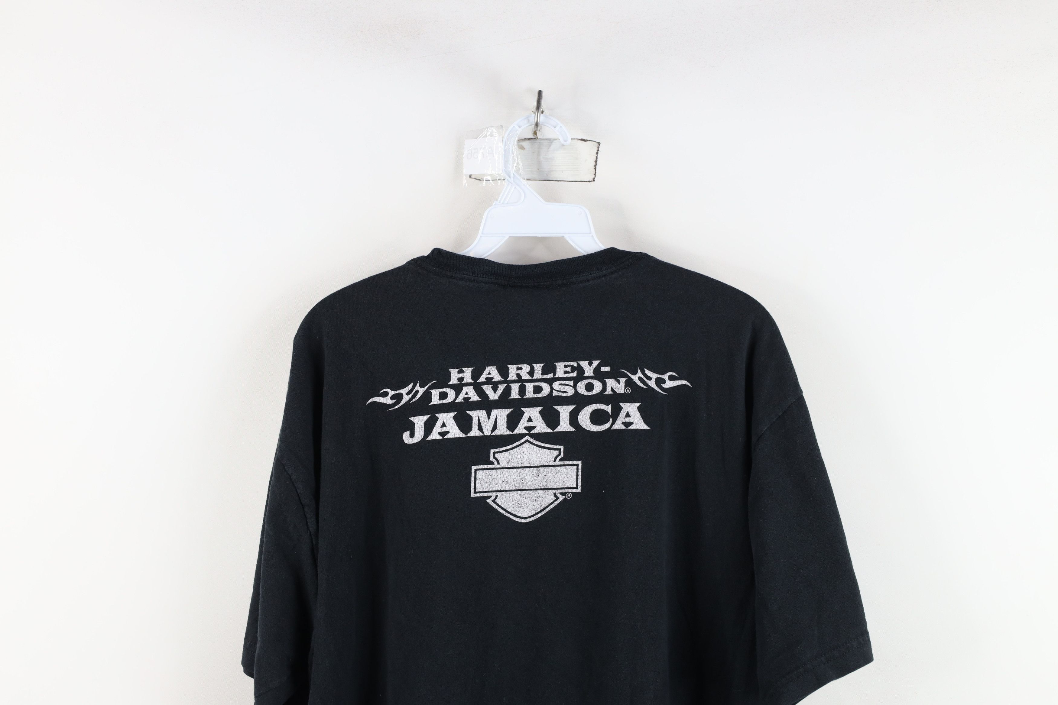 Harley Davidson Vintage Y2K Harley Davidson Spell Out Big Logo T-Shirt Black Size US XXL / EU 58 / 5 - 14 Thumbnail