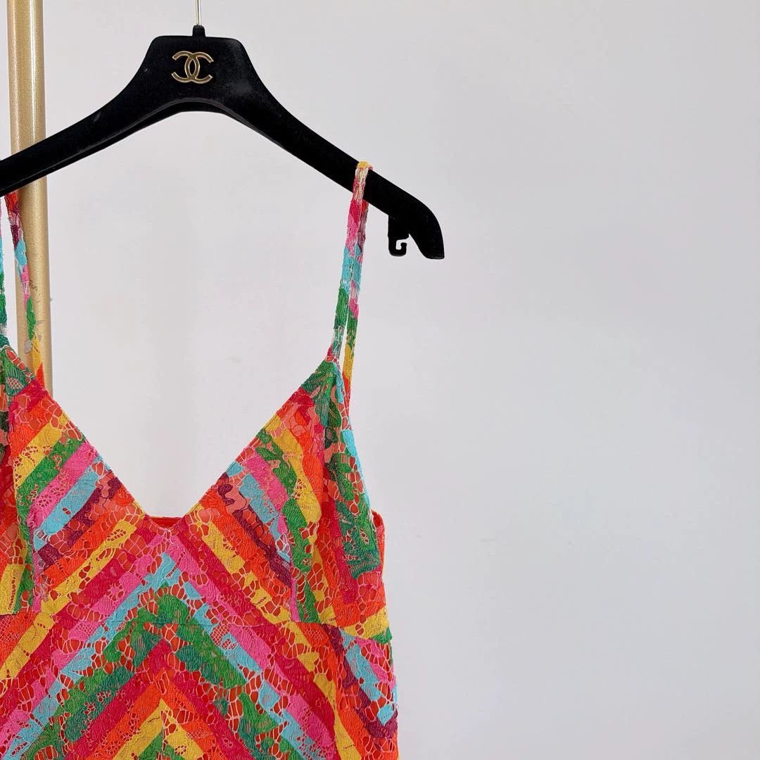 Valentino Valentino Multicolor Striped Camisole Dress Women's 44 Size M / US 6-8 / IT 42-44 - 3 Thumbnail