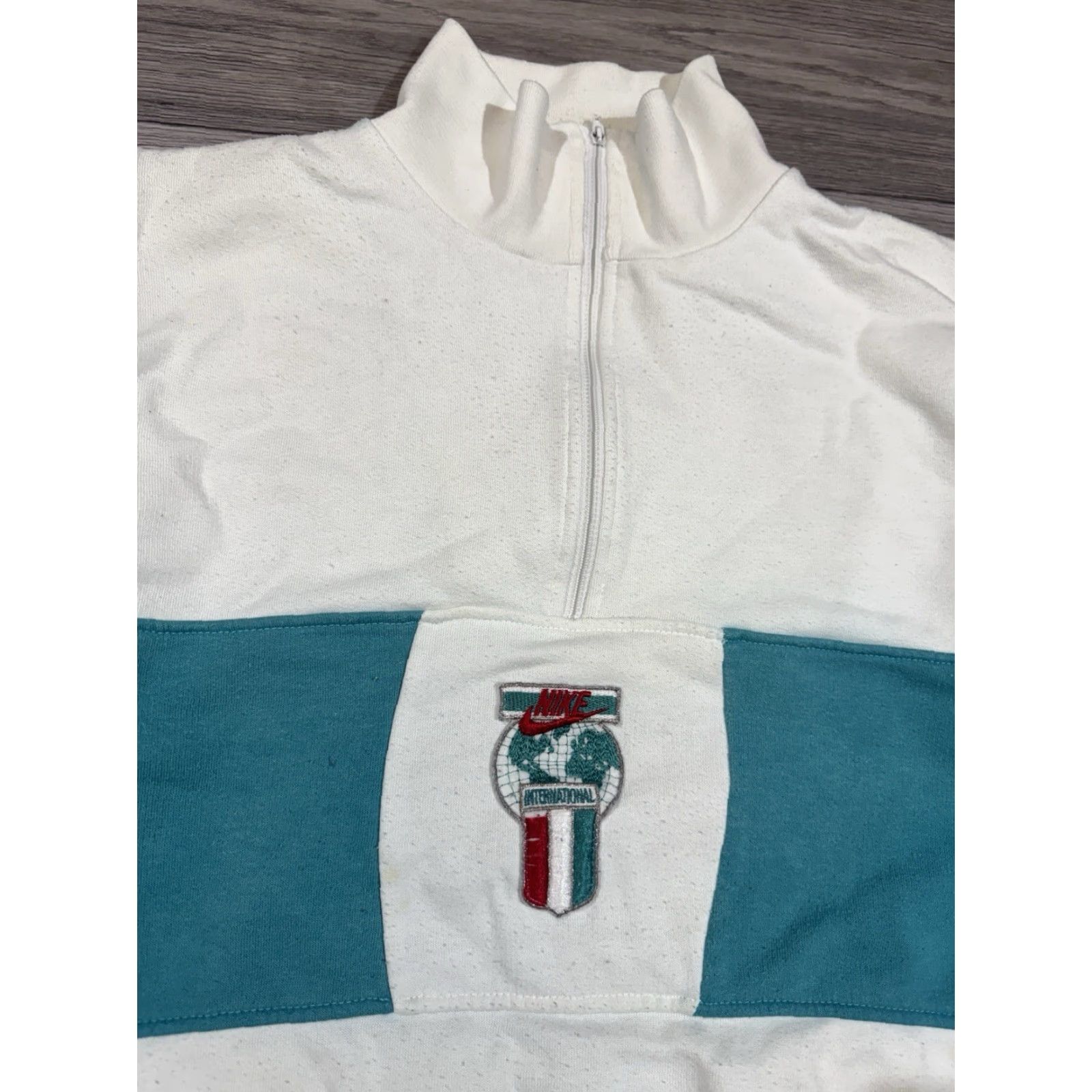 Nike Nike Tracksuit Nike International 1980’s 1/4 Zip Sweater + Pants Set Cotton M Multicolor Men Regular Size M Size US M / EU 48-50 / 2 - 7 Thumbnail