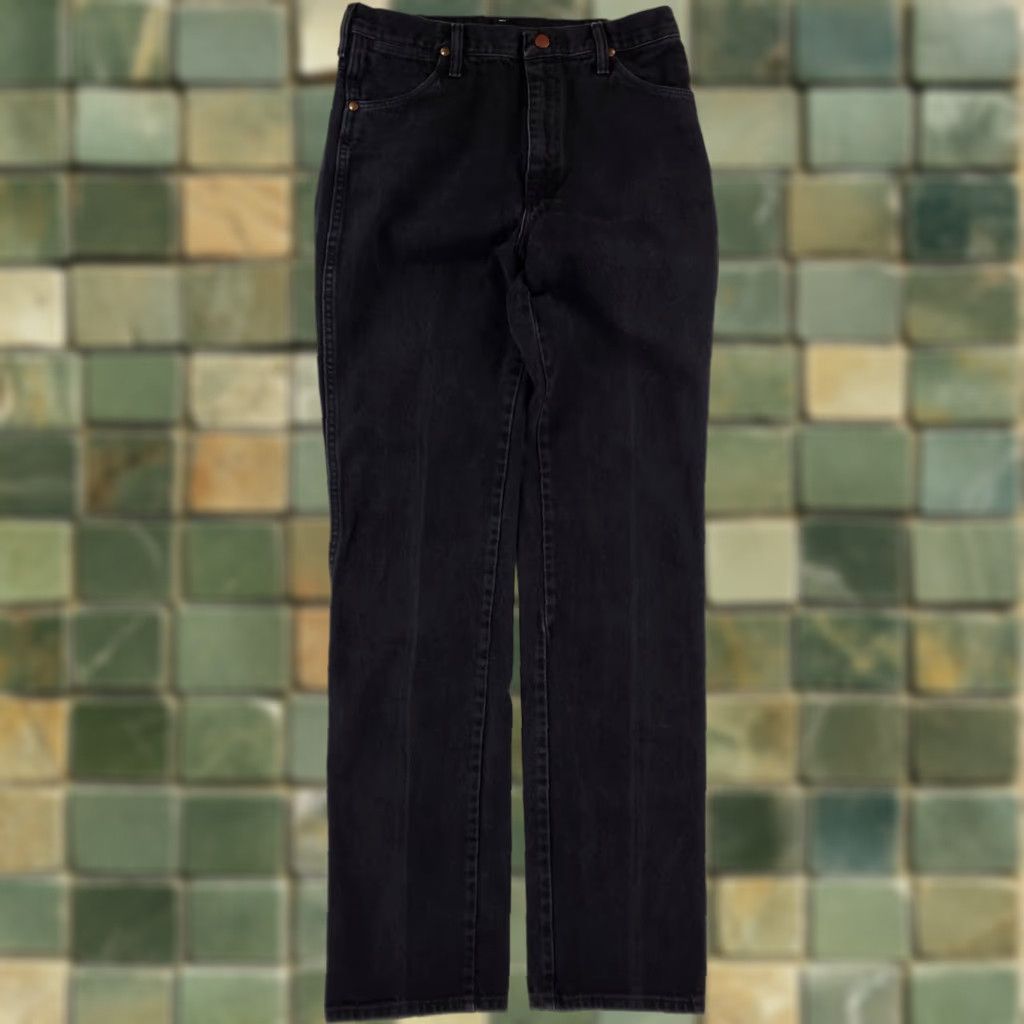 Wrangler VINTAGE Wrangler Jeans Black Zip Fly 32 x 36 90s Bootcut Men Mens Size US 32 / EU 48 - 1 Thumbnail