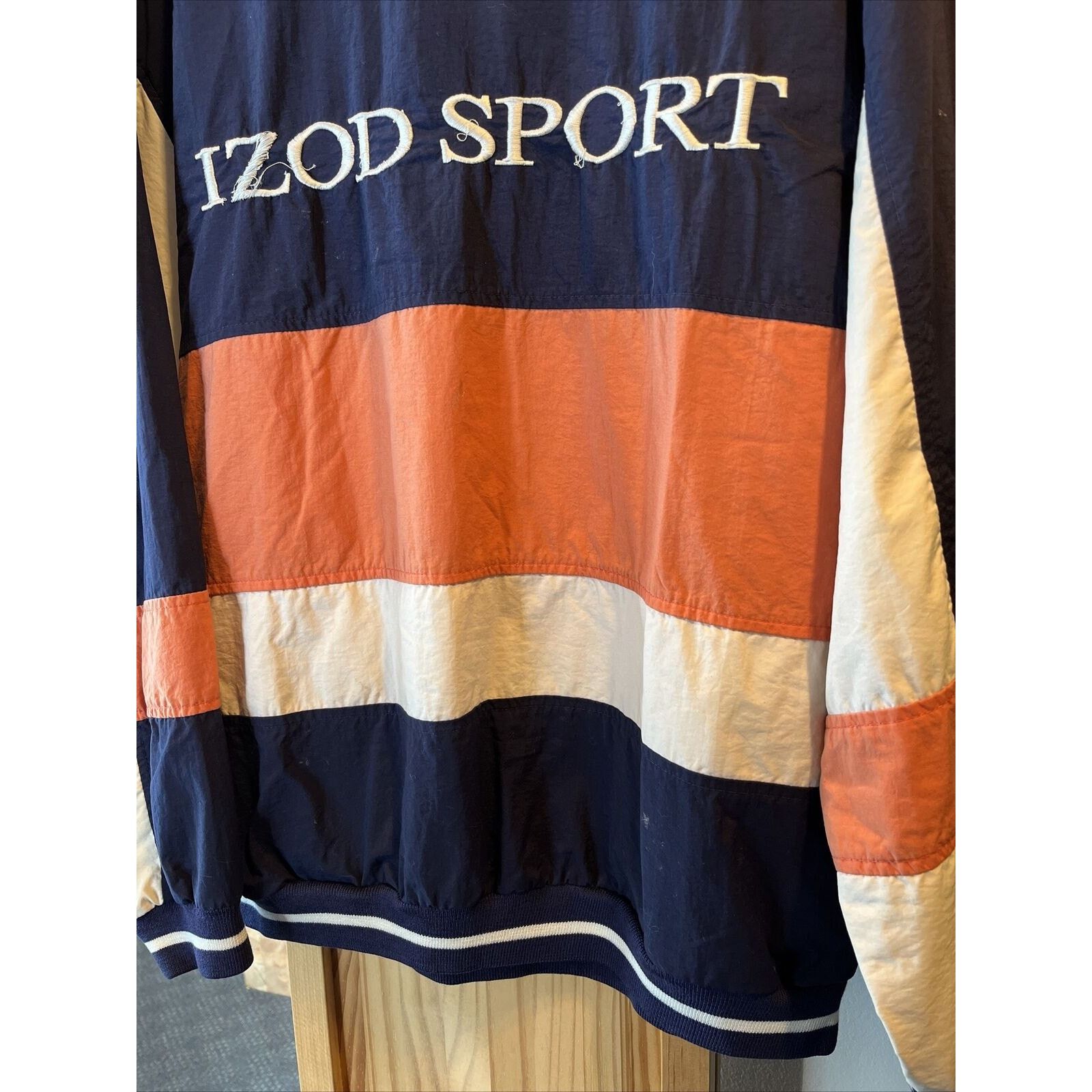 Izod Izod Sport VTG Men’s M Navy Blue Orange Pullover Sweatshirt Size US M / EU 48-50 / 2 - 11 Thumbnail