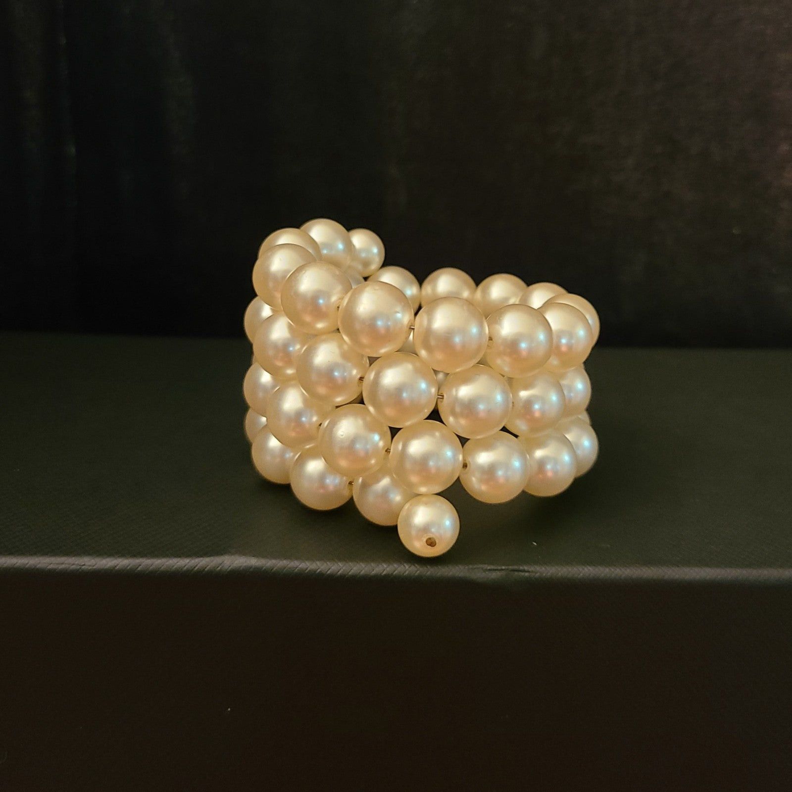 Other Vintage Simulated Pearl Wrap Bracelet Size ONE SIZE - 2 Thumbnail