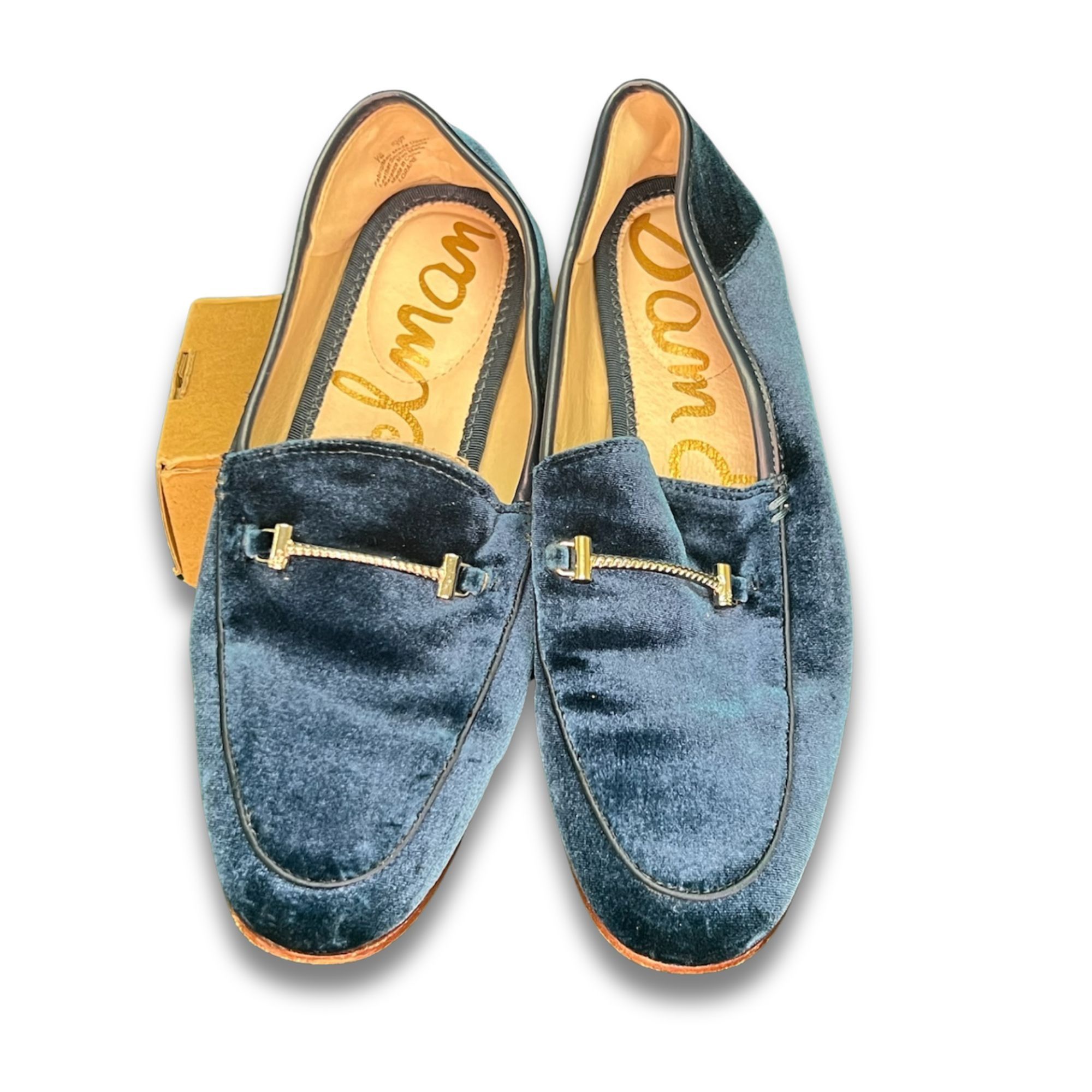 Sam Edelman Sam Edelman Loraine Velvet Loafers Size 7 Navy Blue Luxuriou Size US 7 / IT 37 - 2 Thumbnail