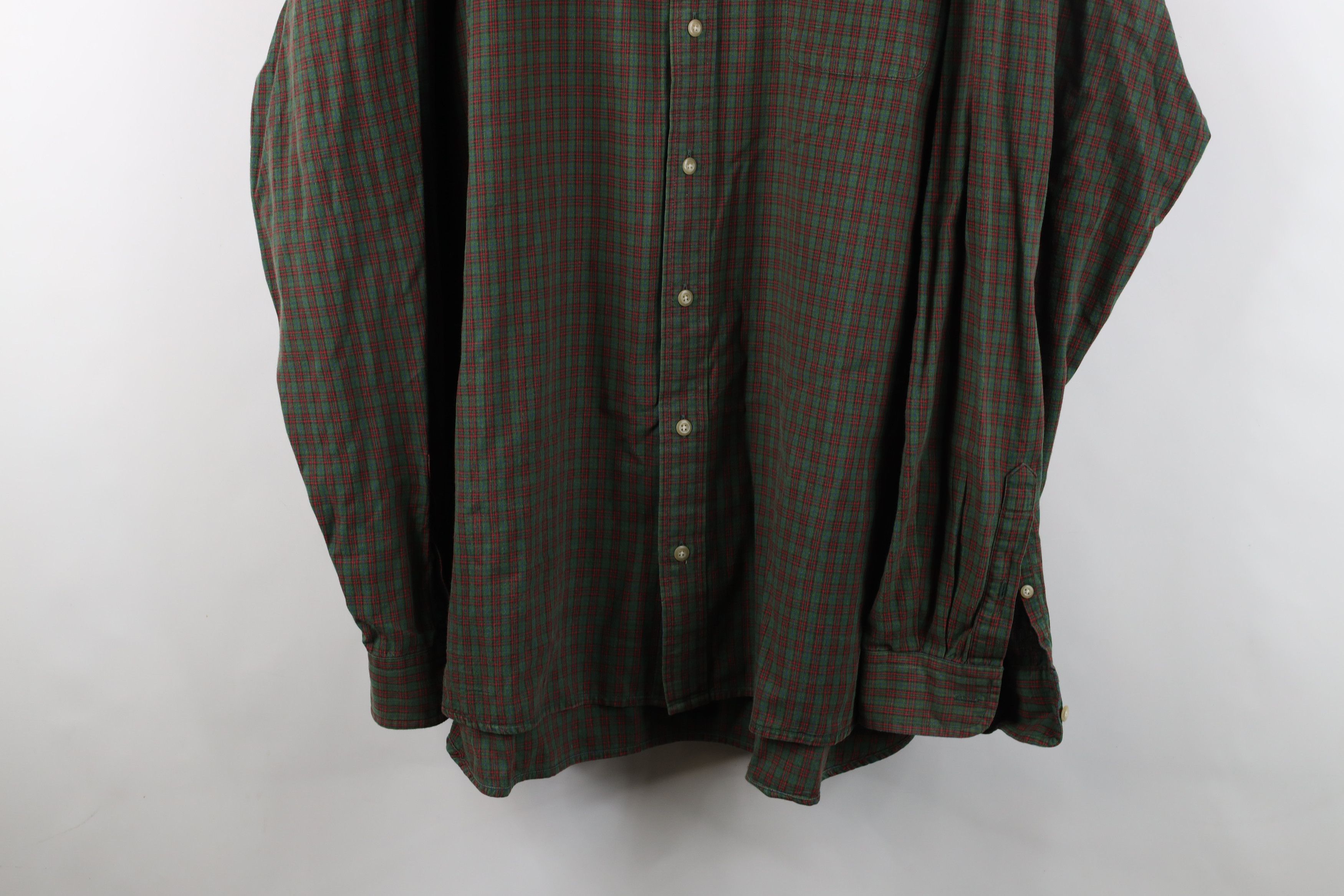 J.Crew Vintage 90s J Crew Collared Button Down Shirt Plaid Cotton Size US XXL / EU 58 / 5 - 3 Thumbnail
