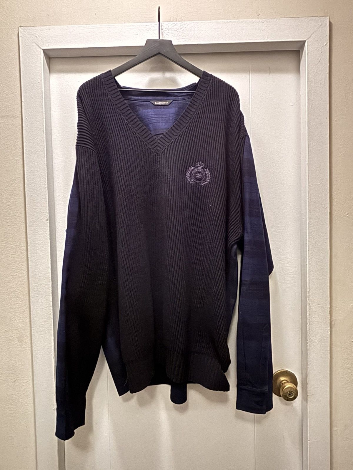 Balenciaga BALENCIAGA HYBRID SWEATER Size US M / EU 48-50 / 2 - 1 Thumbnail