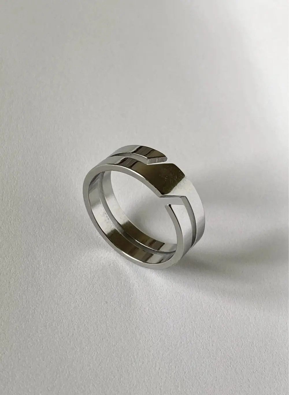 Jewelry Simple Stainless Steel Ring ( size 7-11 ) Size ONE SIZE - 2 Thumbnail