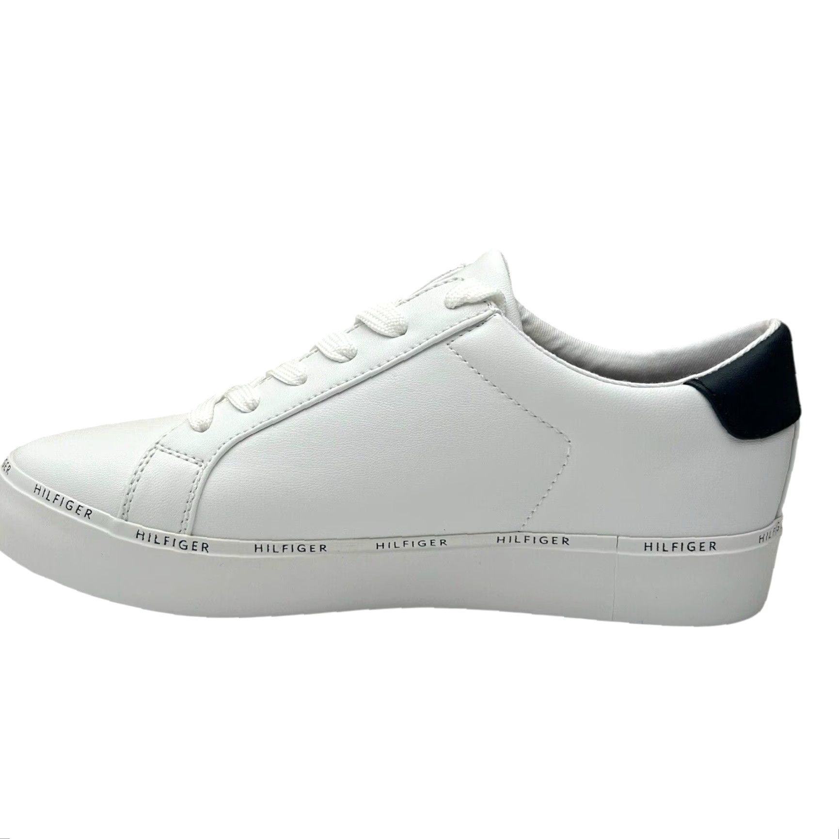 Tommy Hilfiger Tommy Hilfiger Women's Henissly Sneaker Size 8 White Lace Up Casual Stylish Shoe Size US 8 / IT 38 - 6 Thumbnail