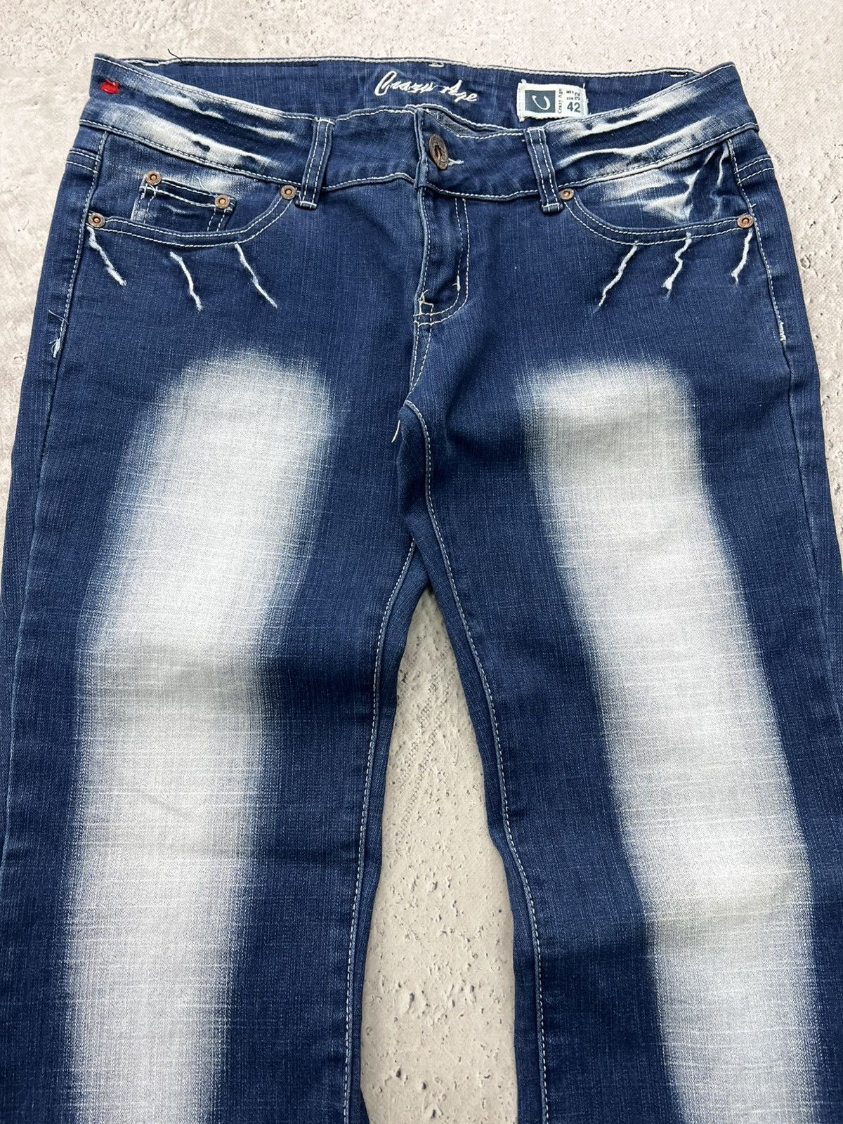 Hysteric Glamour × If Six Was Nine × Le Grande Bleu (L.G.B.) RARE vintage If Six Was Nine style flared jeans Y2K Size US 30 / EU 46 - 4 Thumbnail