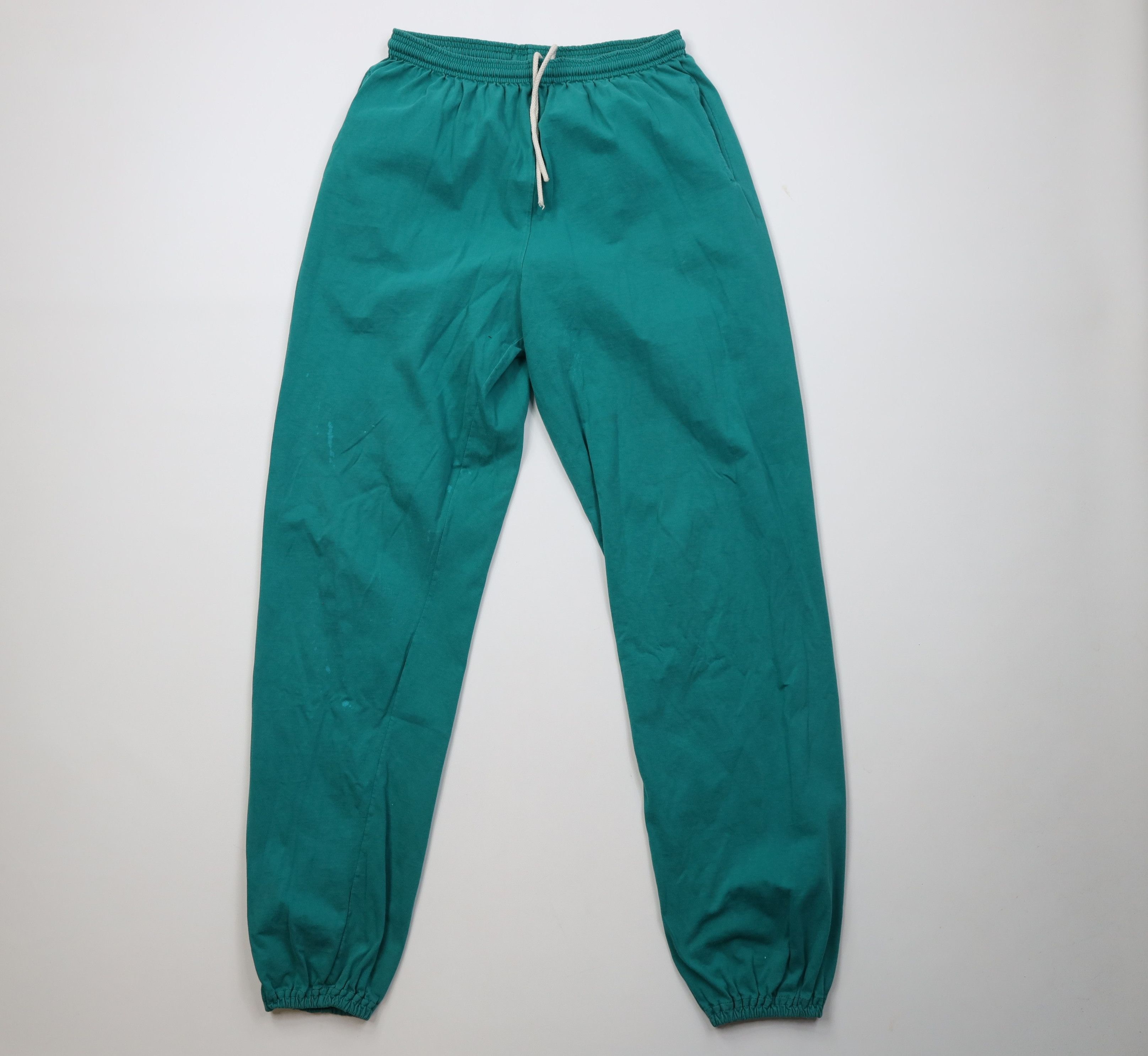 Russell Athletic Vintage 90s Russell Athletic Joggers Pants Teal Cotton USA Size US 38 / EU 54 - 1 Thumbnail