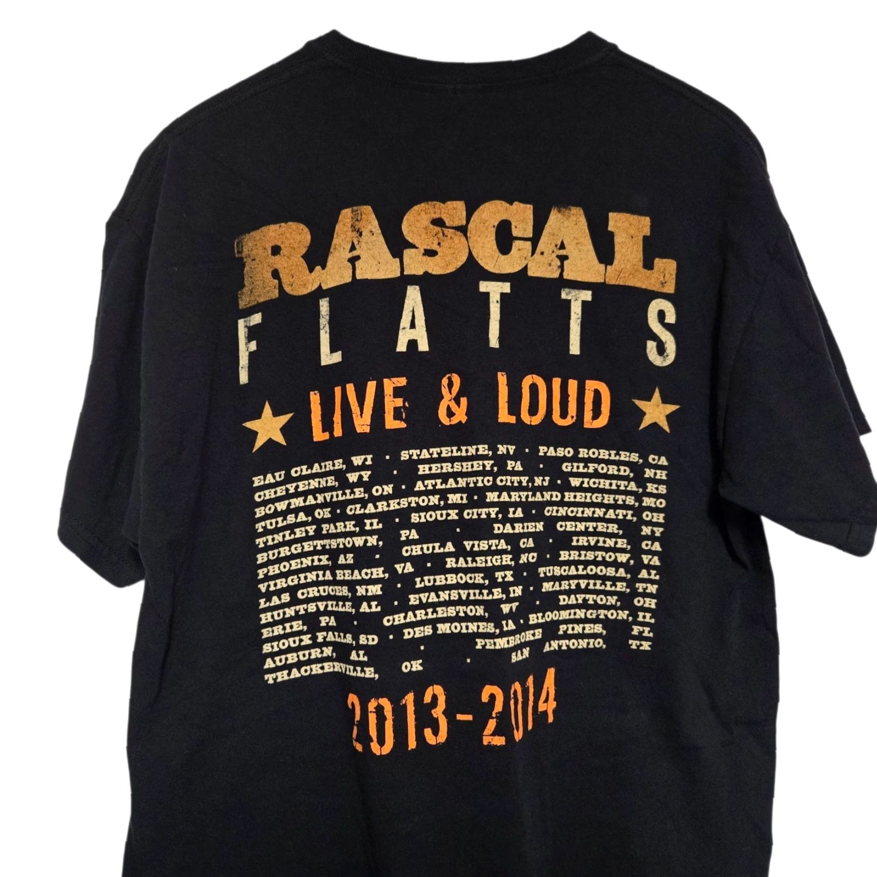 Vintage Rascal Flatts Live & Loud Tour T Shirt L Black Men Shirt Music Concert 2013 Rascal Flatts Tour Size US L / EU 52-54 / 3 - 3 Thumbnail