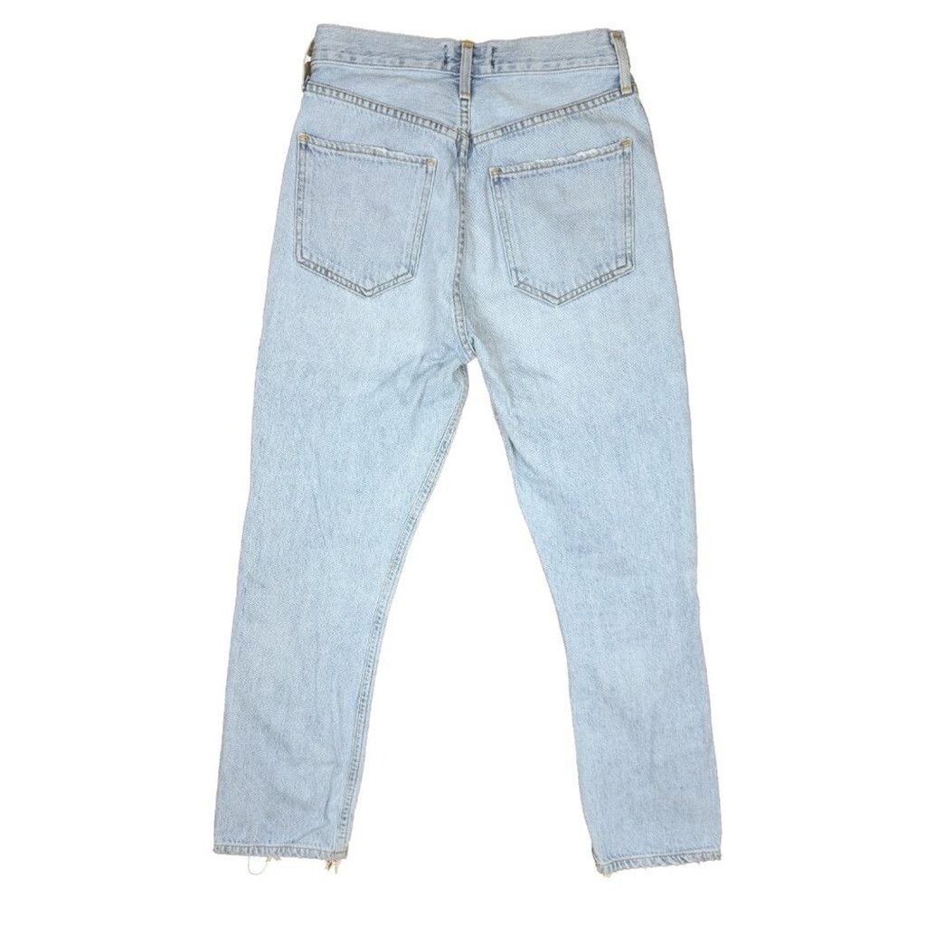 Agolde AGOLDE Riley Straight Distressed Fading Blue Jeans Size 24 Size 24" / US 00 / IT 34 - 4 Thumbnail
