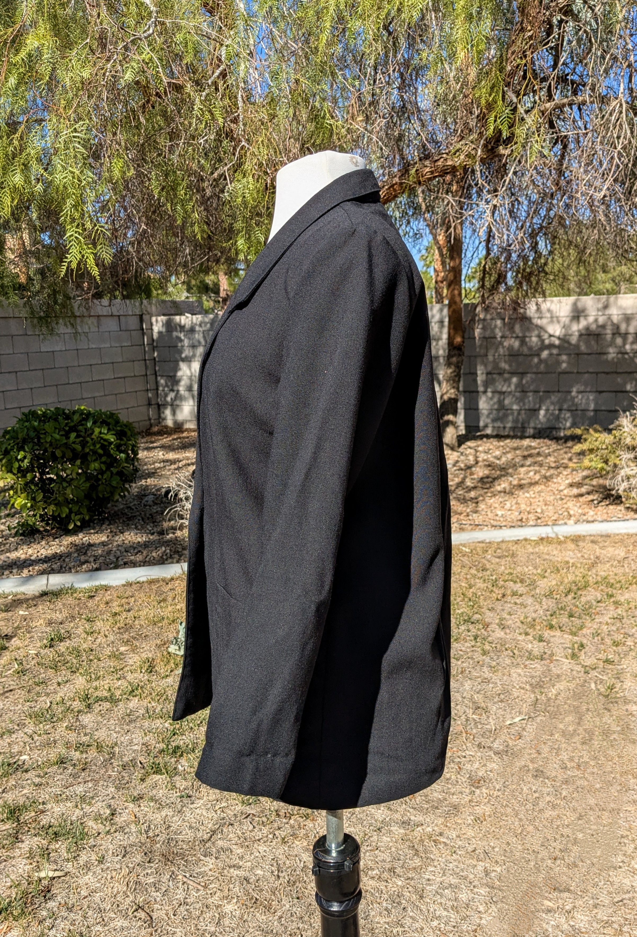 Other Classic Linen Petite Large Single-Button Blazer Jacket Coat Size L / US 10 / IT 46 - 2 Thumbnail