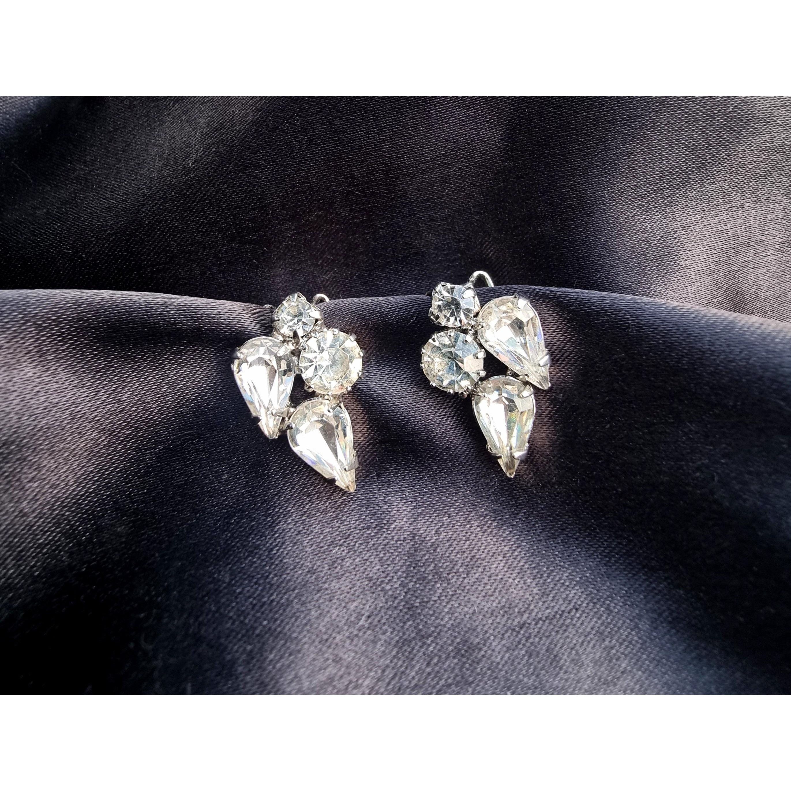 Other Vintage WEISS Signed 1950s Shining Sparkling Clear Rhineston Size ONE SIZE - 4 Thumbnail