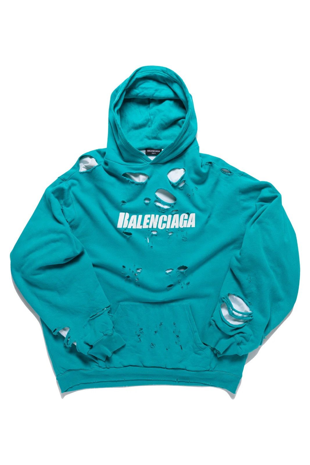 Balenciaga Destroyed Hoodie Grailed