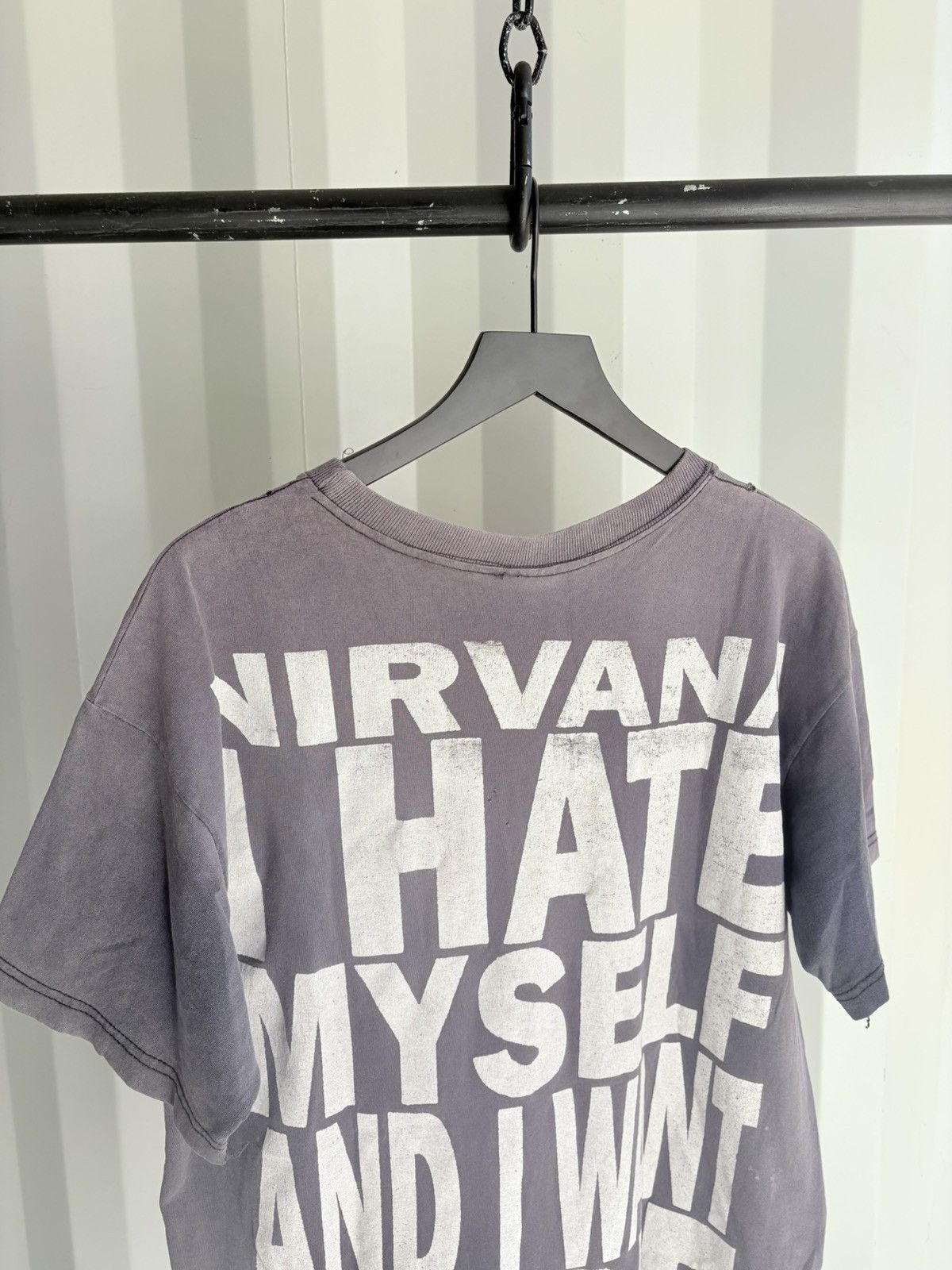 Band Tees Vintage Nirvana I hate myself Faded Distressed Shirt Size US XL / EU 56 / 4 - 6 Thumbnail