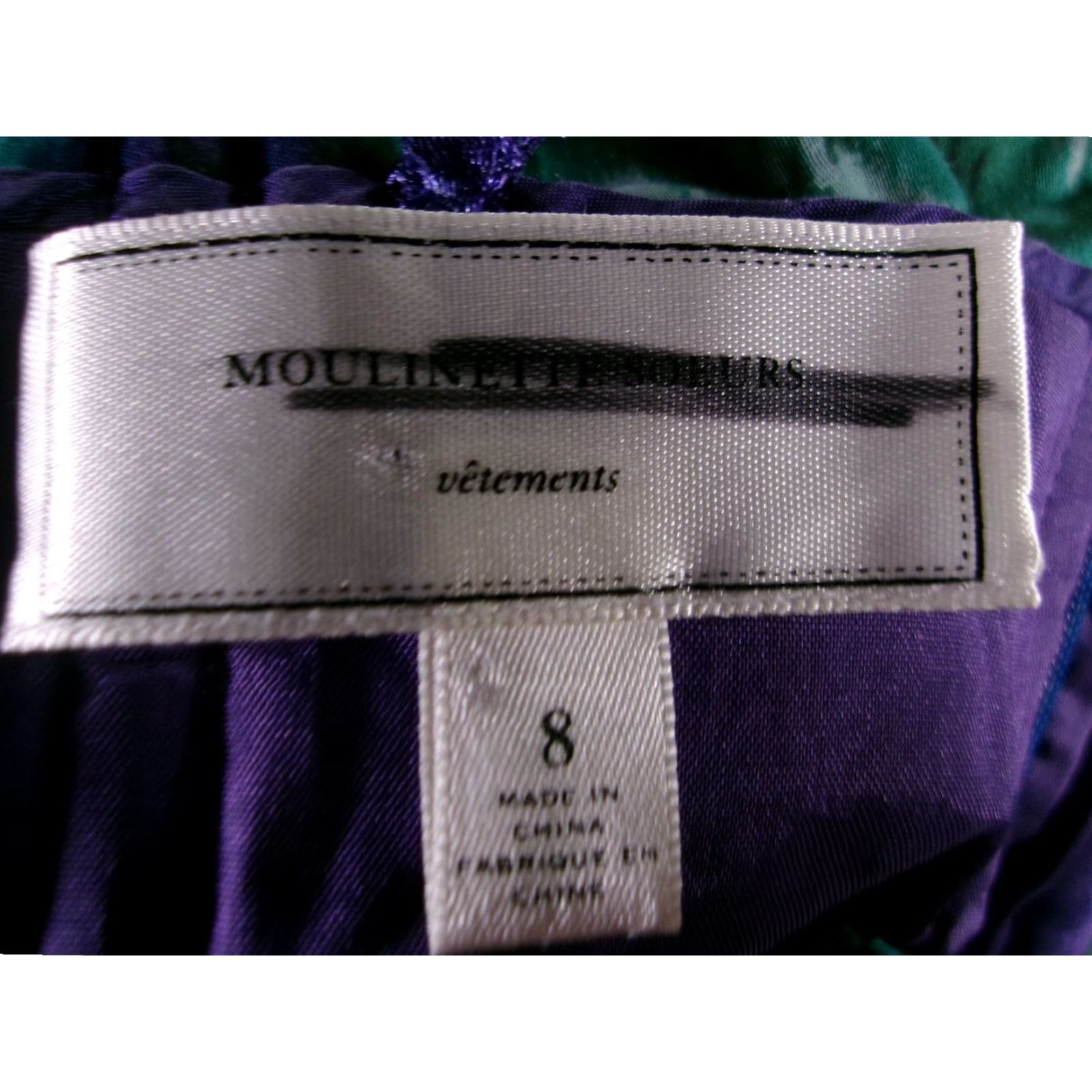 Soeur Moulinette Soeurs Dress Strapless Floral Cocktail Knee Length Purple Womens 8 Size M / US 6-8 / IT 42-44 - 7 Thumbnail