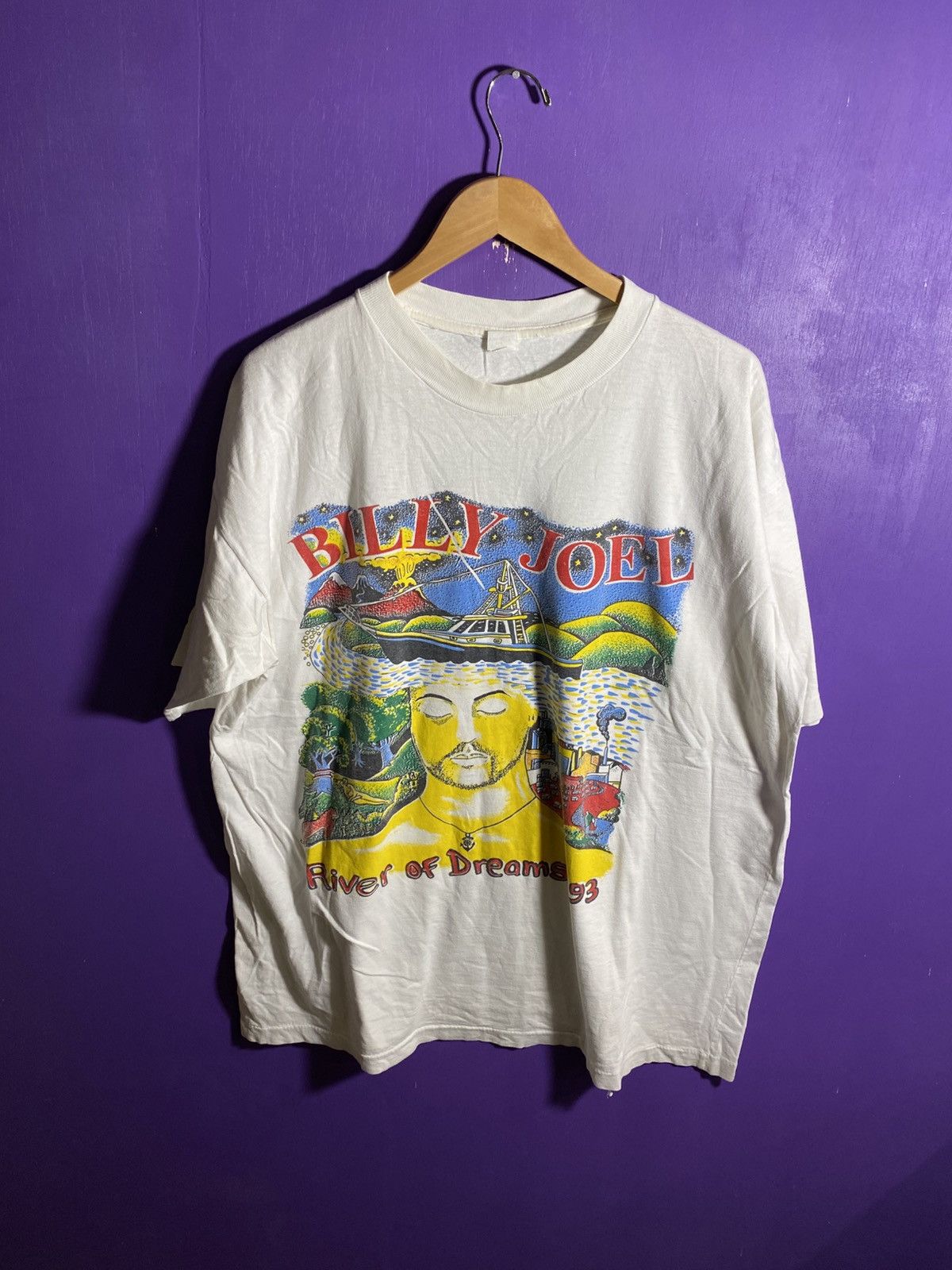Band Tees Vintage 1993 Billy Joel river of dreams tour tee Size US XL / EU 56 / 4 - 1 Thumbnail