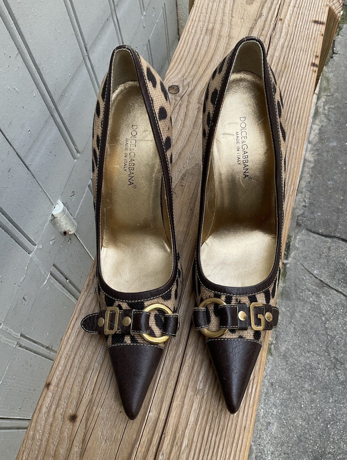 Dolce & Gabbana Vintage Dolce&Gabbana leopard print pumps Size US 9 / IT 39 - 4 Thumbnail