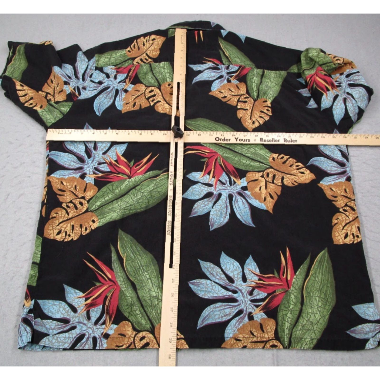 Vintage Kahala Shirt Mens XL Black Floral Button-Up Linen Blend Hawaiian Tiki Size US XL / EU 56 / 4 - 5 Thumbnail