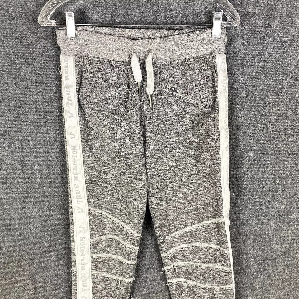 True Religion True Religion Joggers Women's Small Sweatpants Gray Cotton S Size 26" / US 2 / IT 38 - 2 Thumbnail