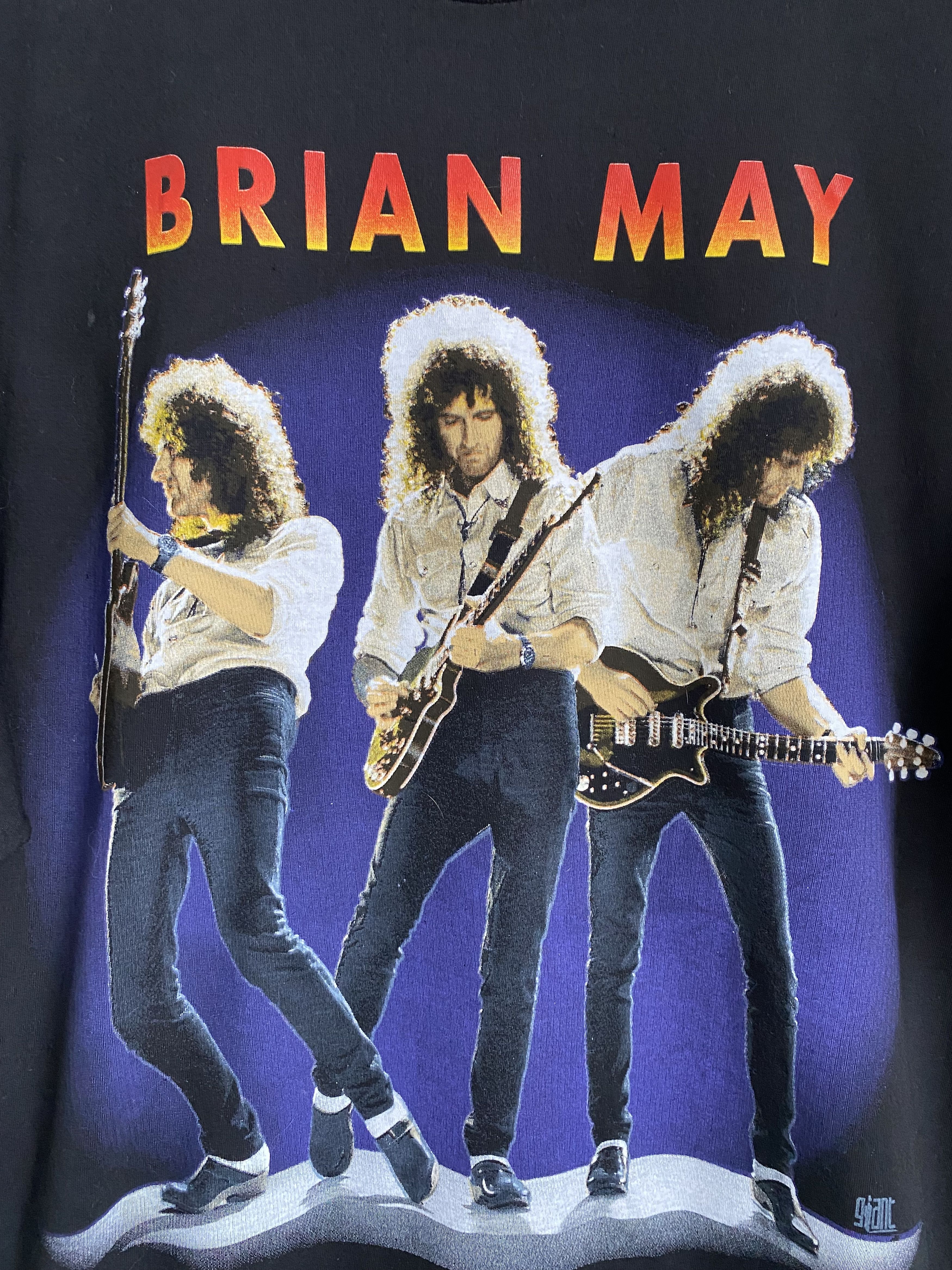 Band Tees × Vintage vintage 90s Brian May tour rock t-shirt Size US L / EU 52-54 / 3 - 2 Thumbnail
