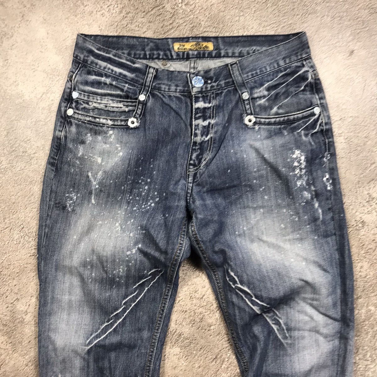 Vintage Vintage 90s Faded Distressed Baggy Jeans Grunge Skate 33 Size US 33 - 3 Thumbnail