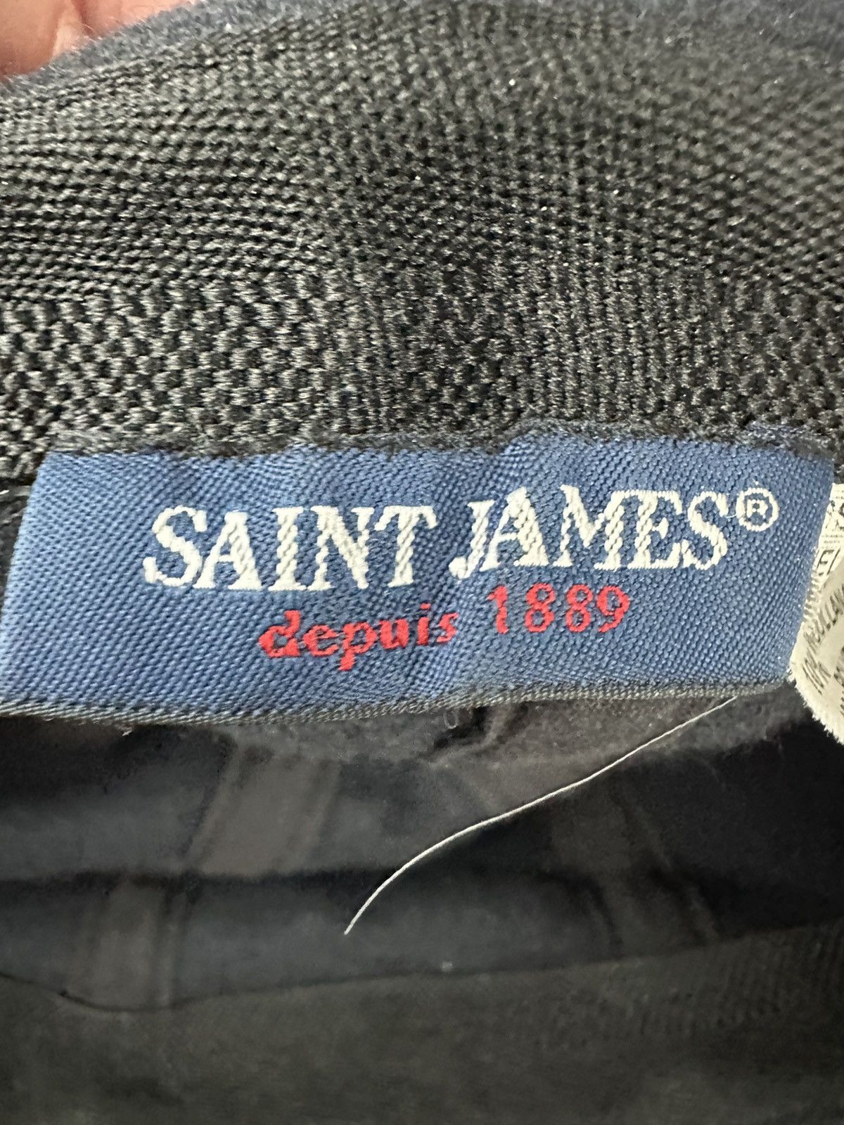 Saint James SAINT JAMES Navy Wool Fisherman Beanie Classic Size ONE SIZE - 4 Thumbnail