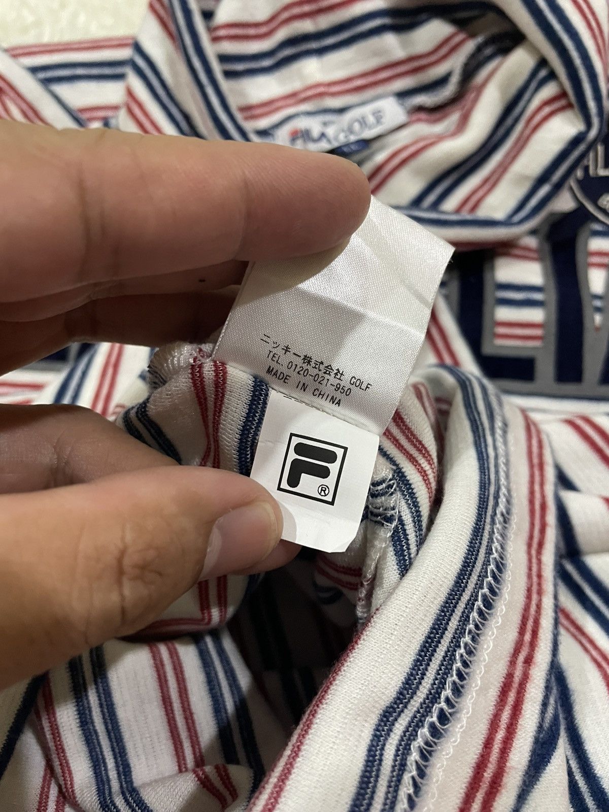 Fila Fila Golf Turtleneck Stripe Tshirt Size US L / EU 52-54 / 3 - 5 Thumbnail