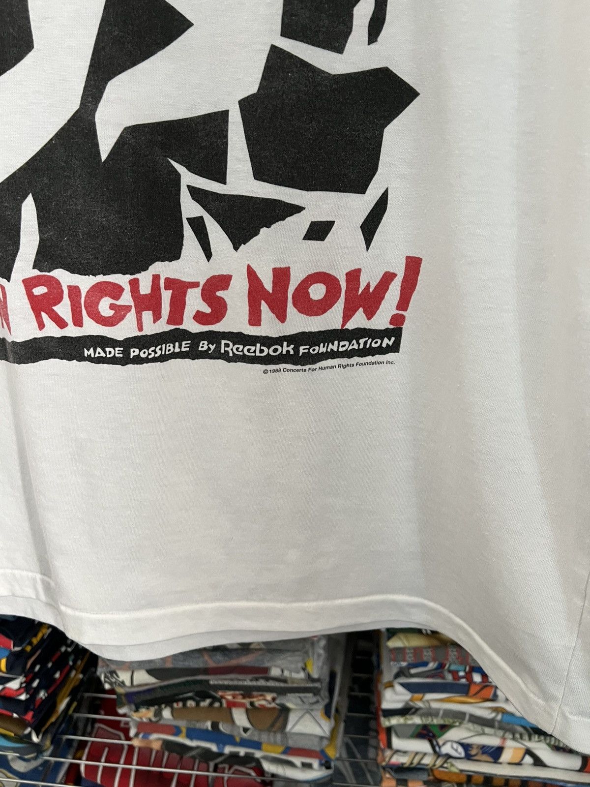Reebok 1988 Human Rights Now! World Tour 80s Tee Size US XL / EU 56 / 4 - 5 Thumbnail
