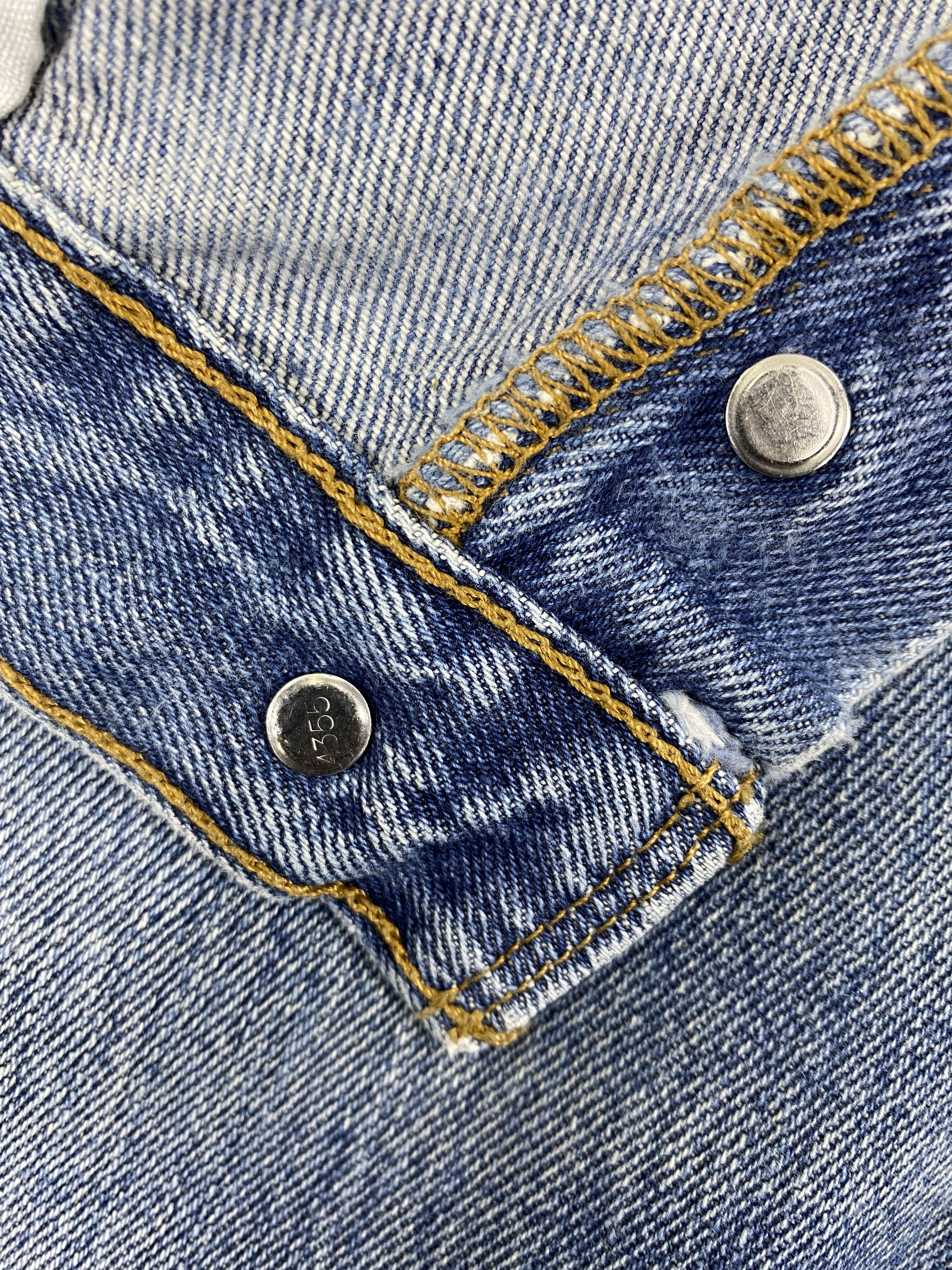 Levi's Distressed Blue Vintage Levi's 501 33x28.5 Denim -JN2435 Size US 33 - 7 Thumbnail